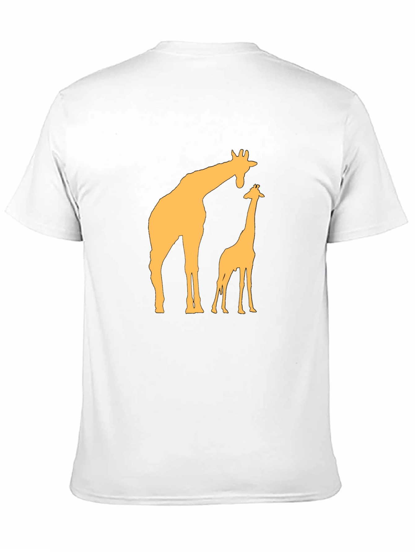 Giraffe Graphic Tee - Black Cotton Blend Shirt
