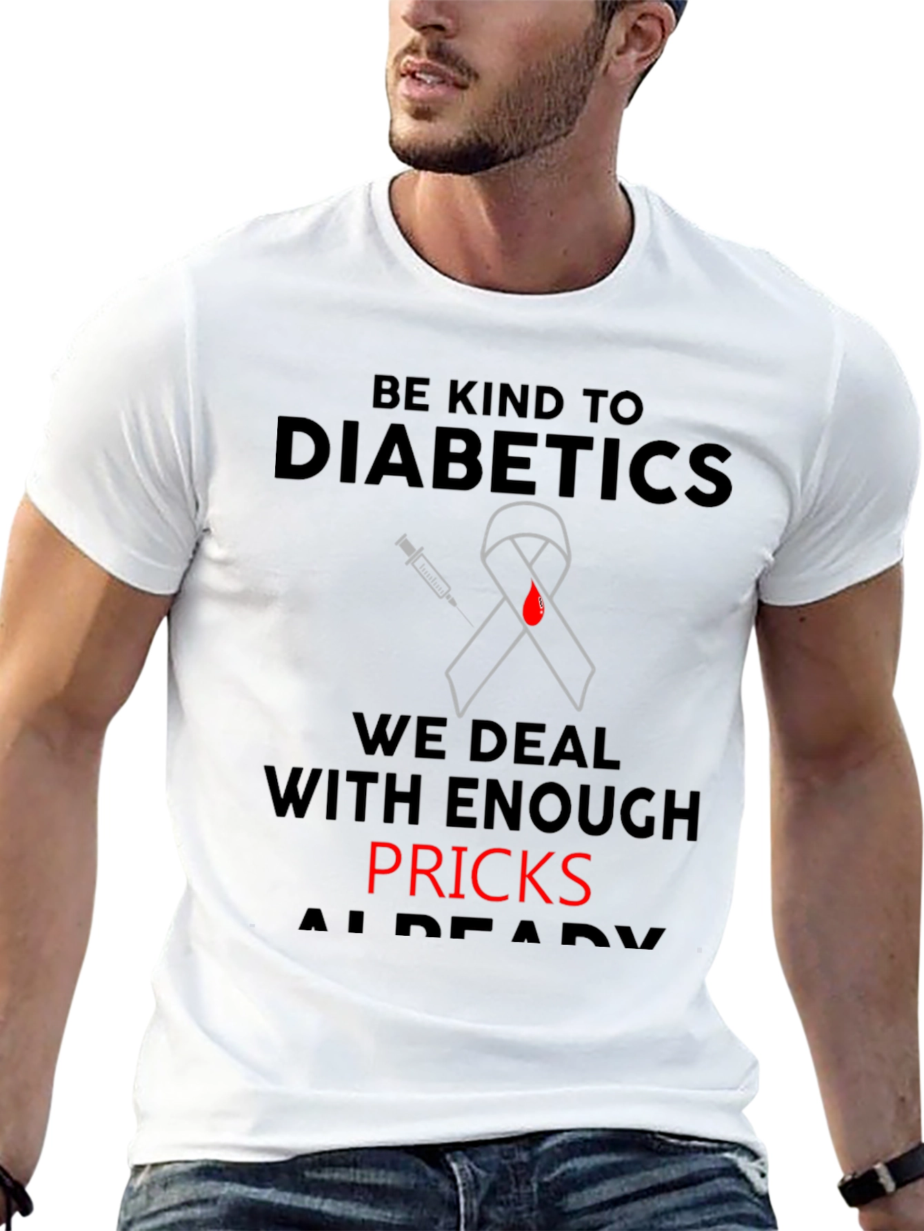 Diabetic Awareness T-Shirt - Be Kind Design