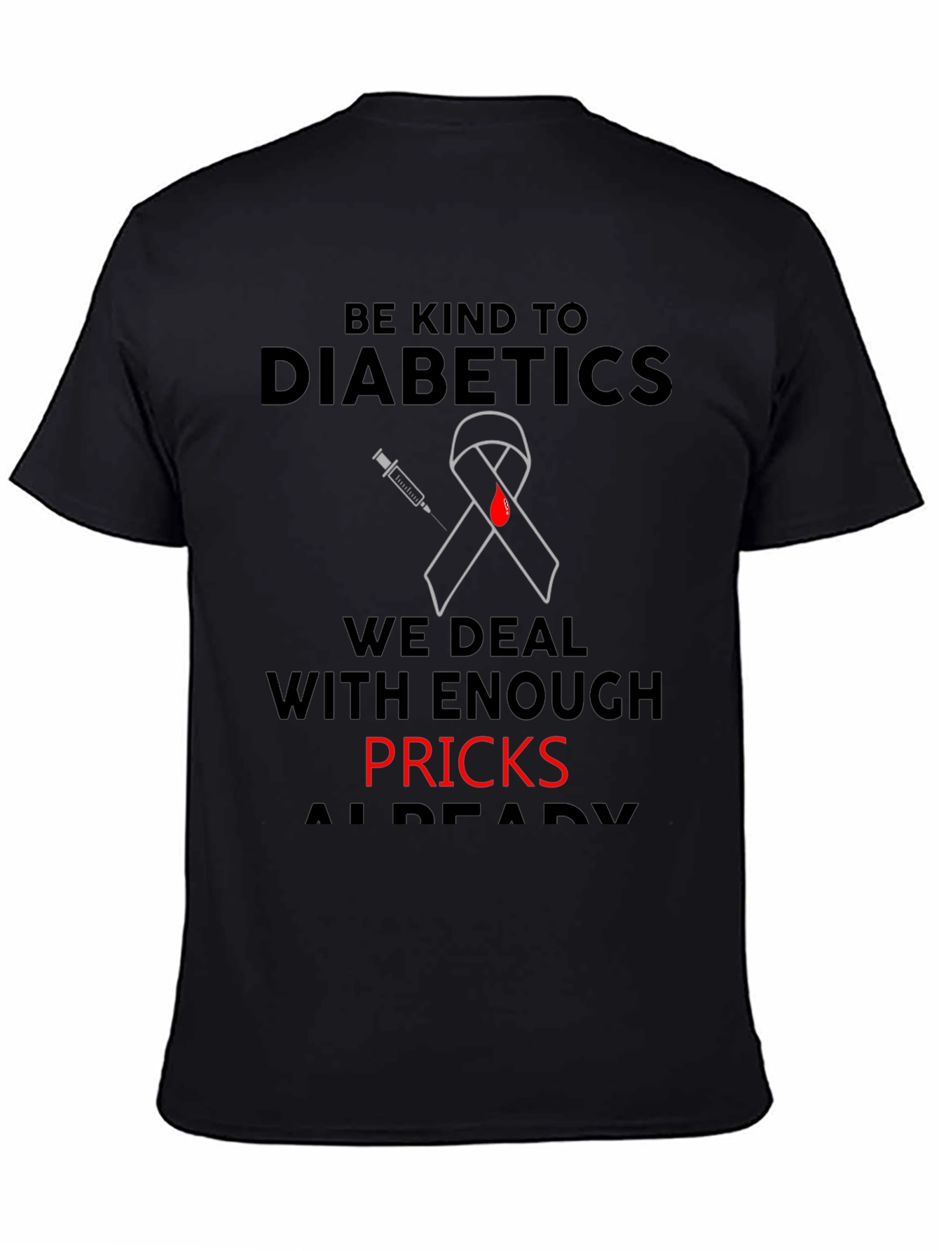 Diabetic Awareness T-Shirt - Be Kind Design
