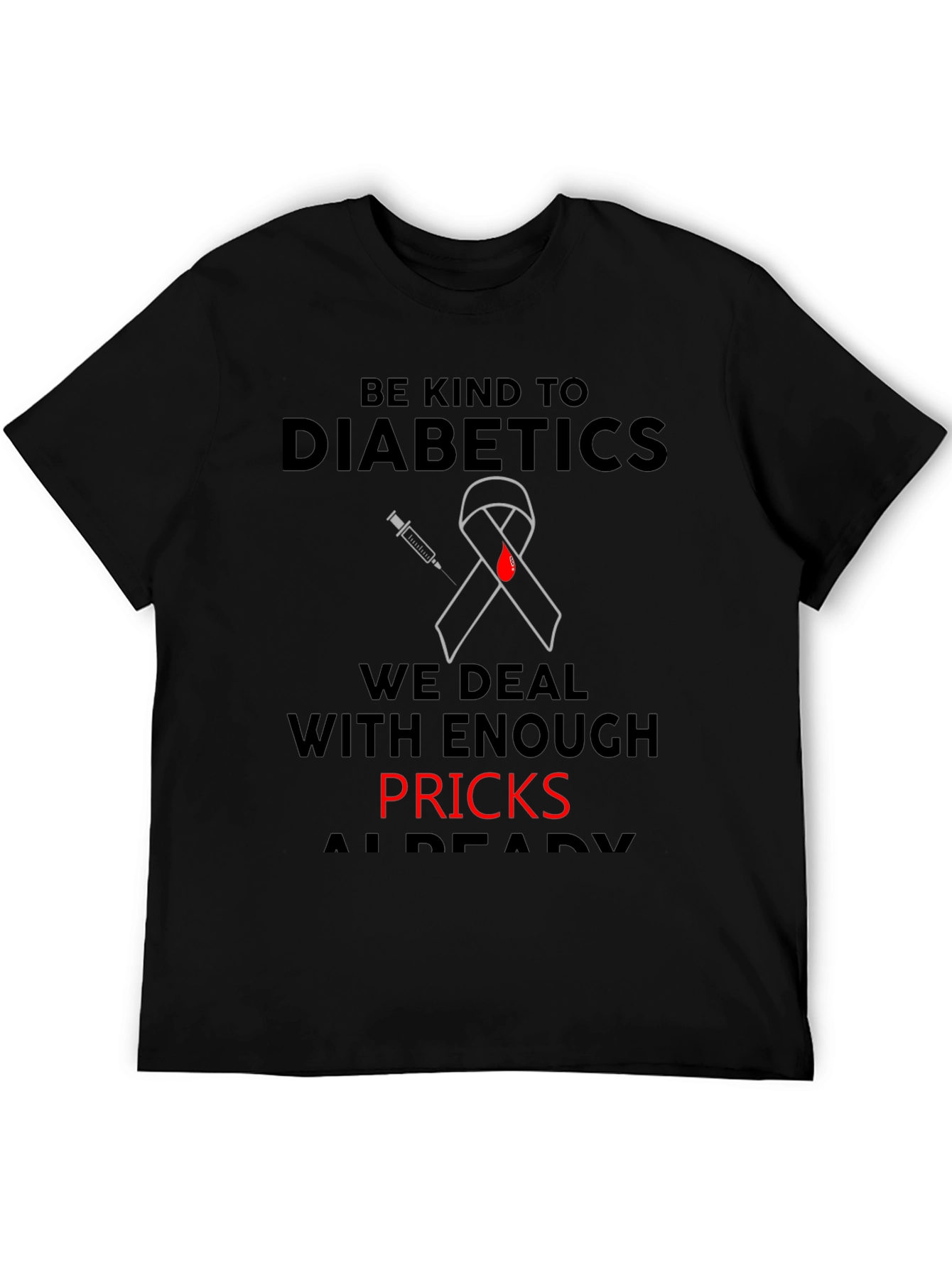 Diabetic Awareness T-Shirt - Be Kind Design