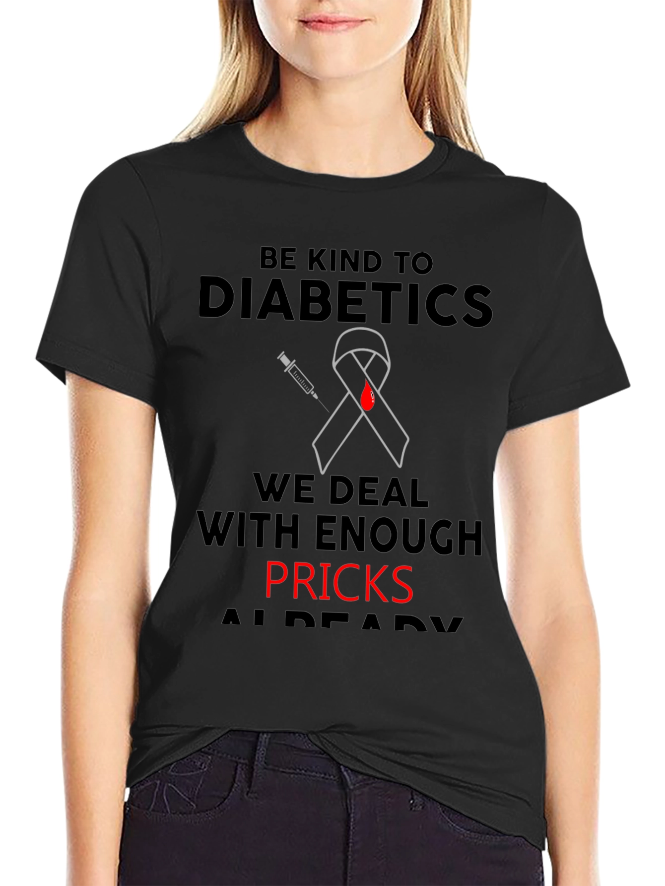 Diabetic Awareness T-Shirt - Be Kind Design