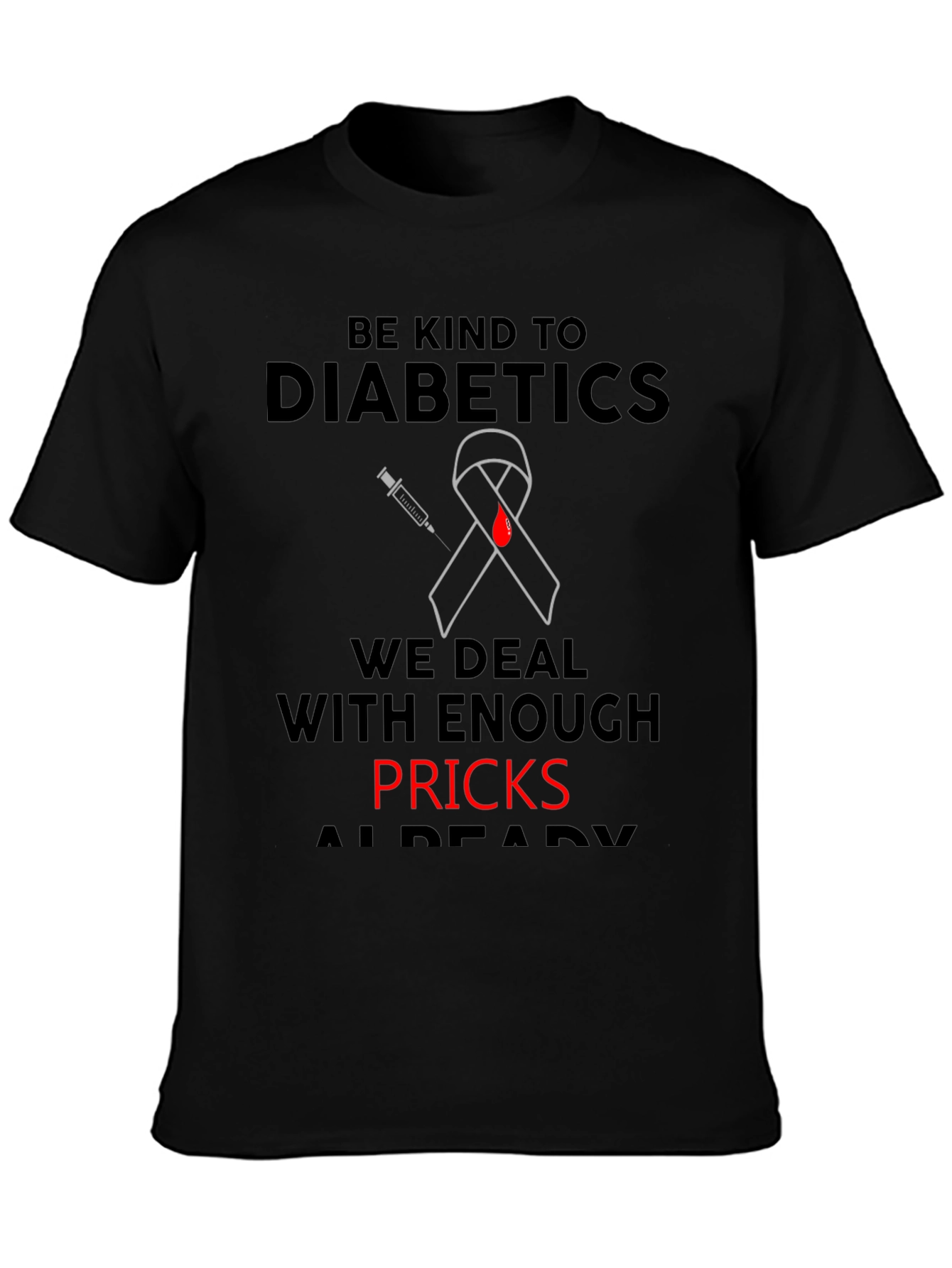 Diabetic Awareness T-Shirt - Be Kind Design