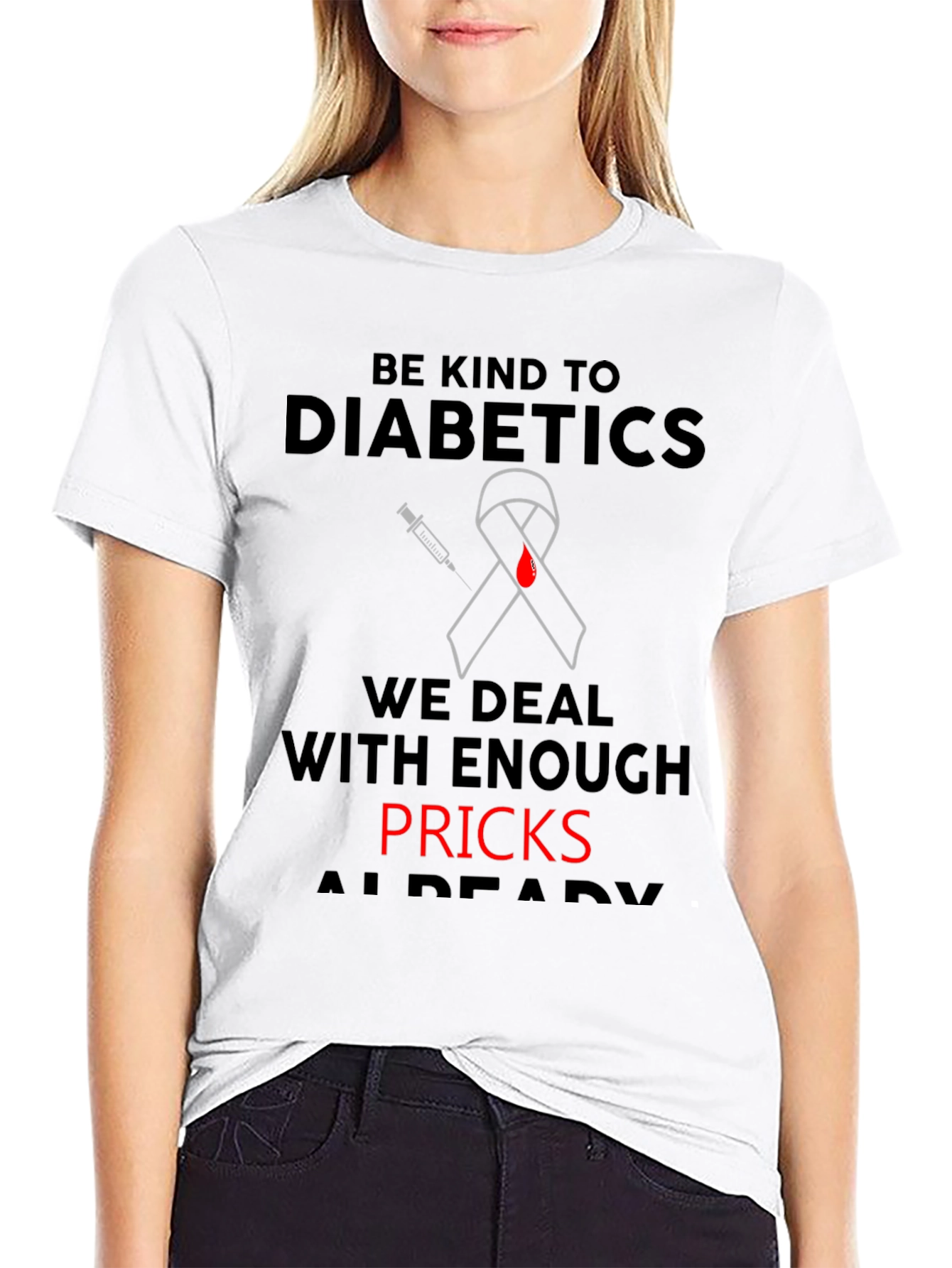 Diabetic Awareness T-Shirt - Be Kind Design