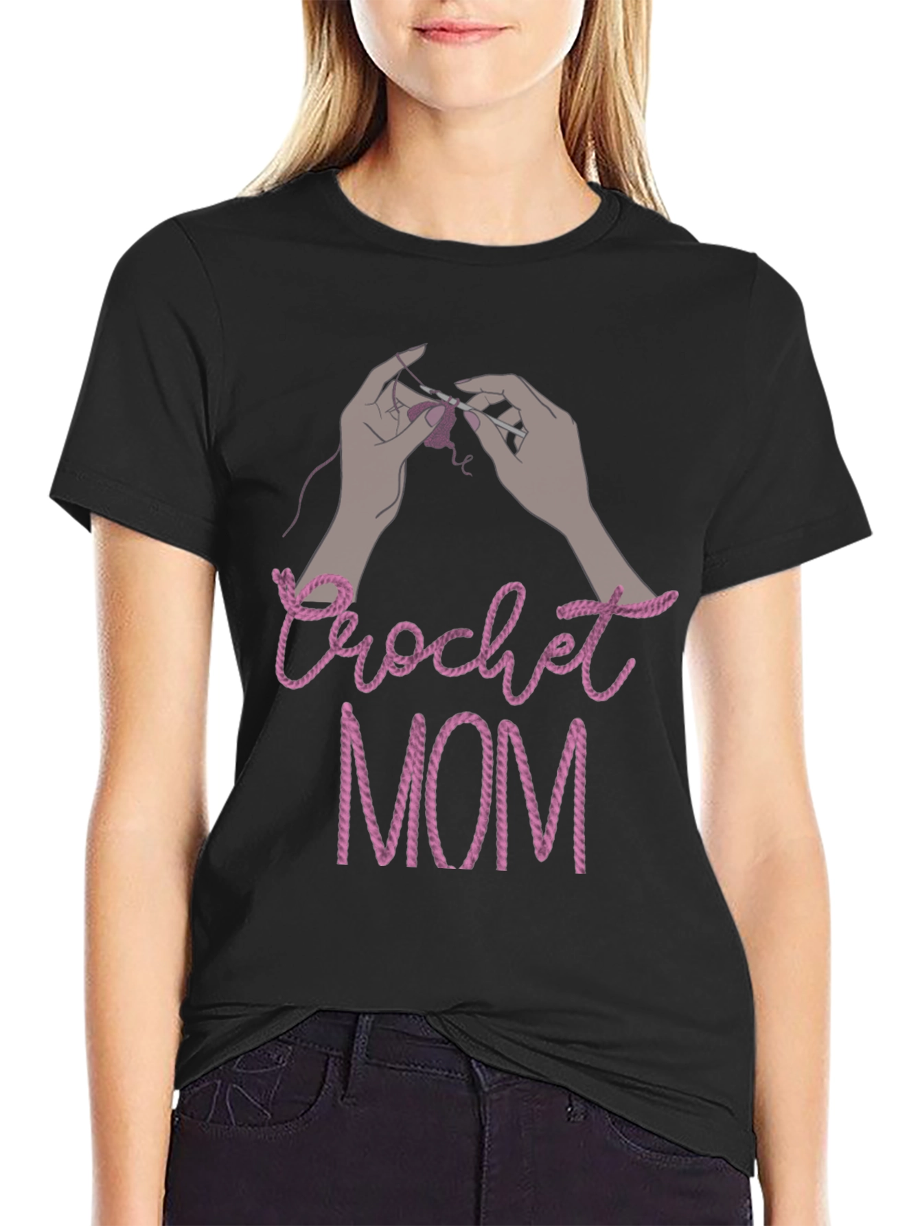 Crochet Mom T-Shirt - Yarn Lover Gift