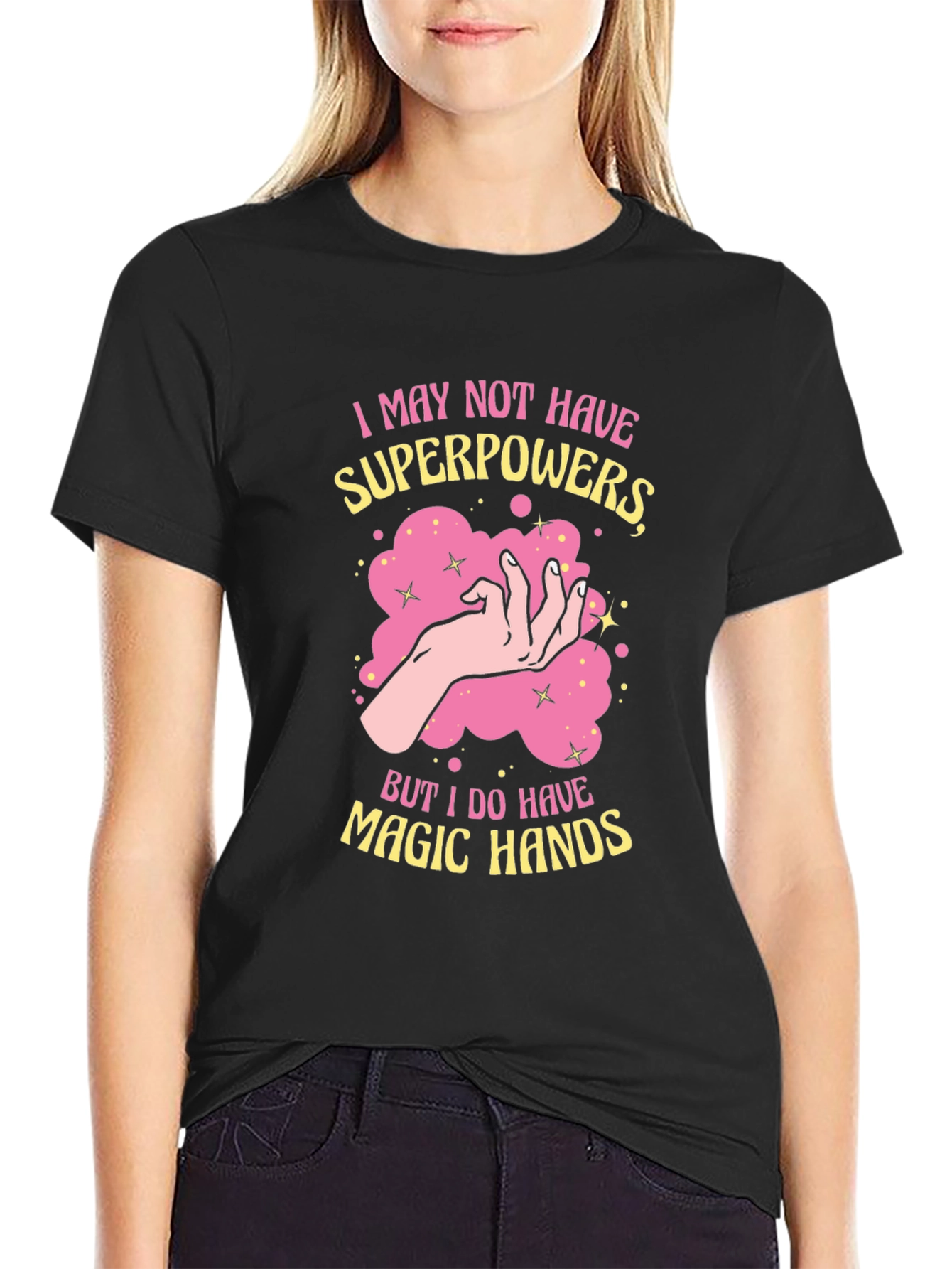 Magic Hands Graphic Tee - Black