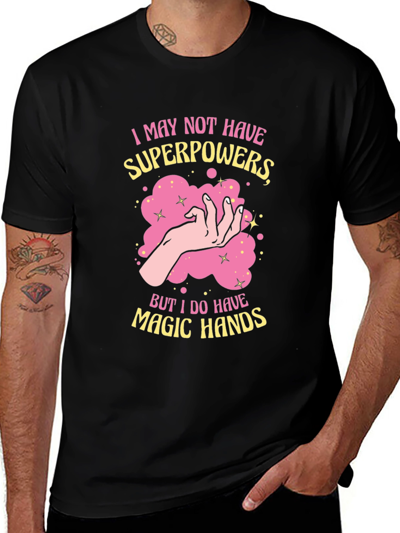 Magic Hands Graphic Tee - Black