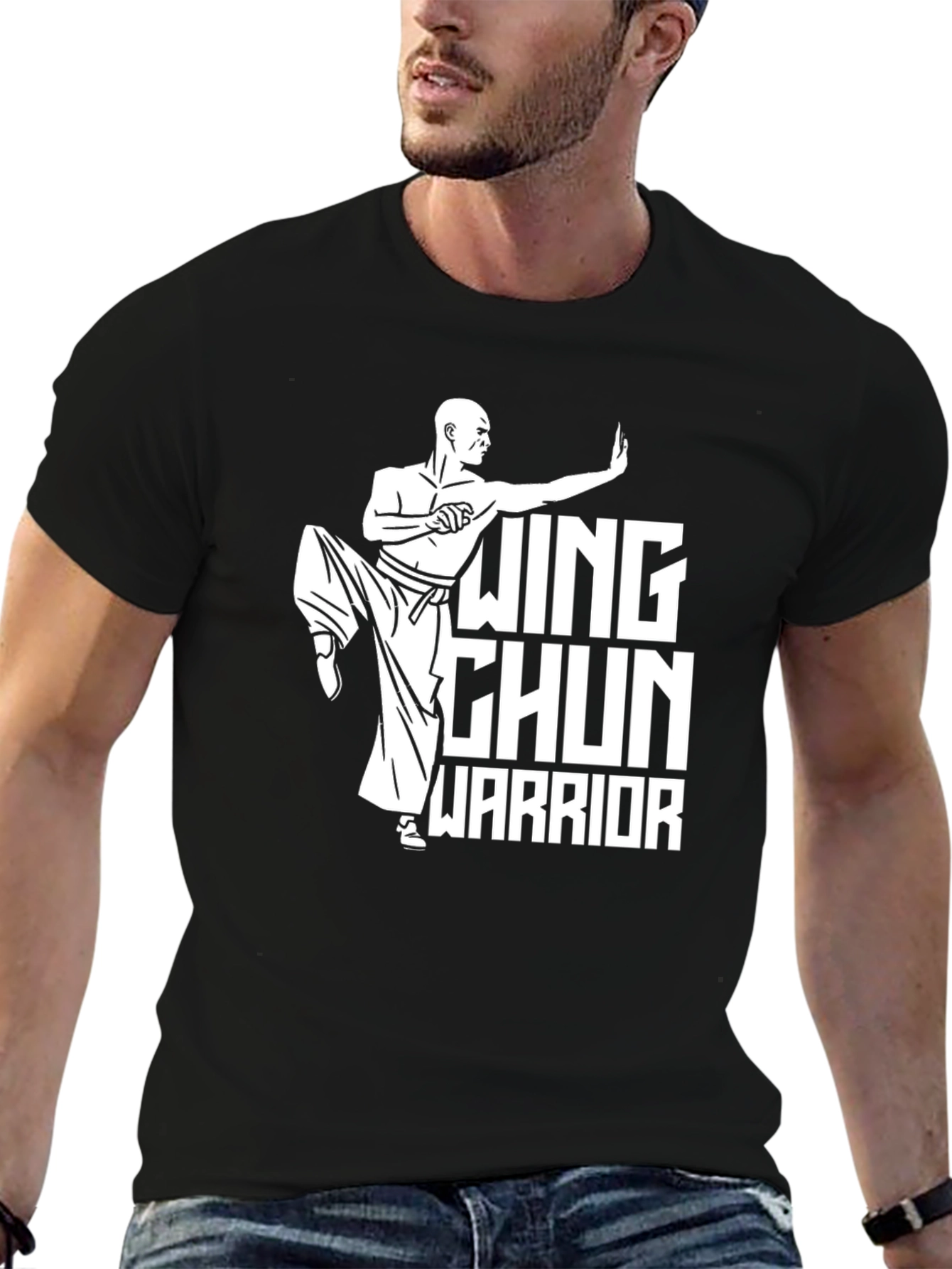 Wing Chun Warrior Graphic T-Shirt Martial Arts Tee