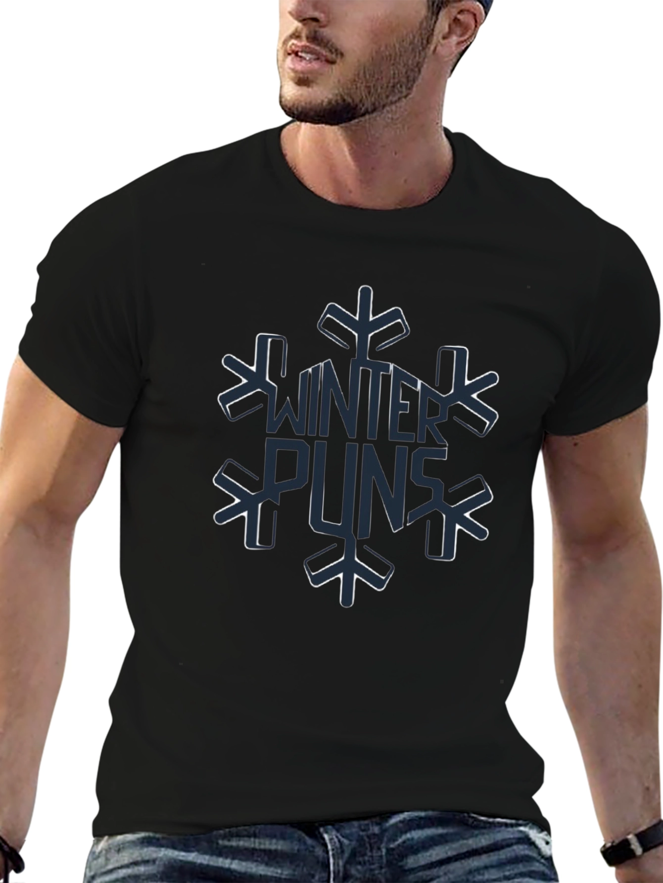 Winter Puns Snowflake Graphic Tee