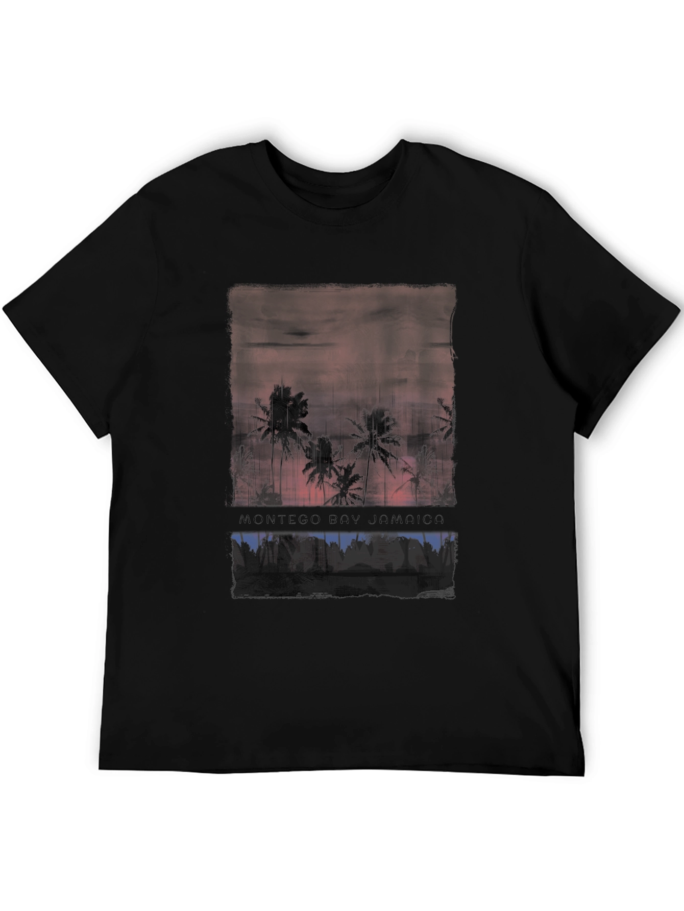 Montego Bay Jamaica Palm Tree Graphic Tee