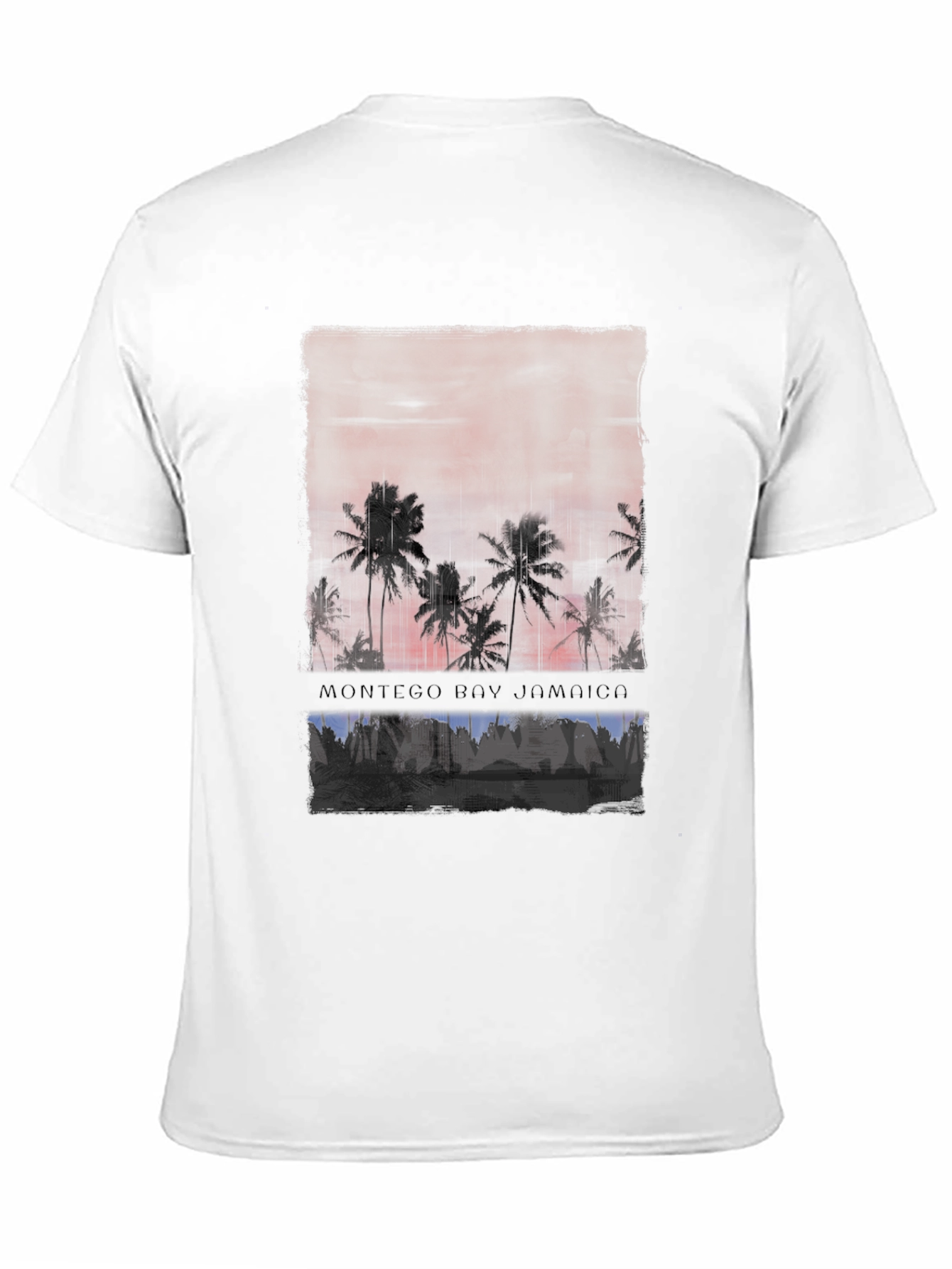 Montego Bay Jamaica Palm Tree Graphic Tee
