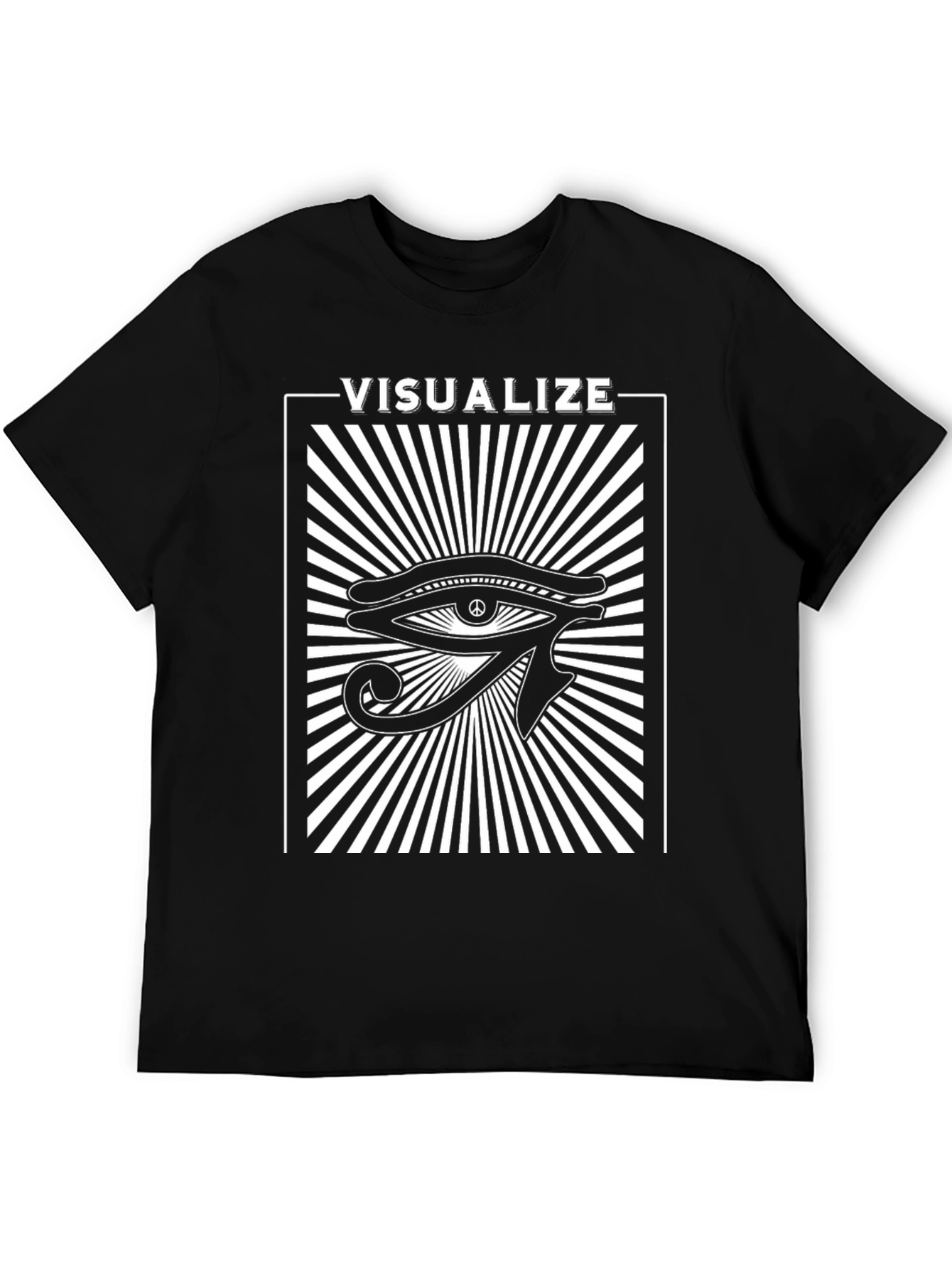 Visualize Peace Eye Graphic Tee - Black