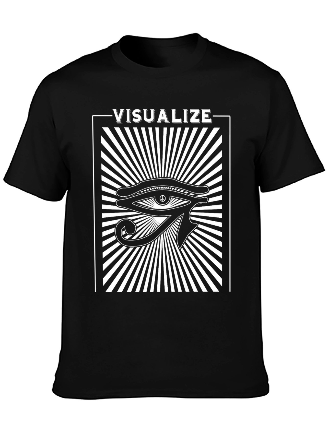 Visualize Peace Eye Graphic Tee - Black