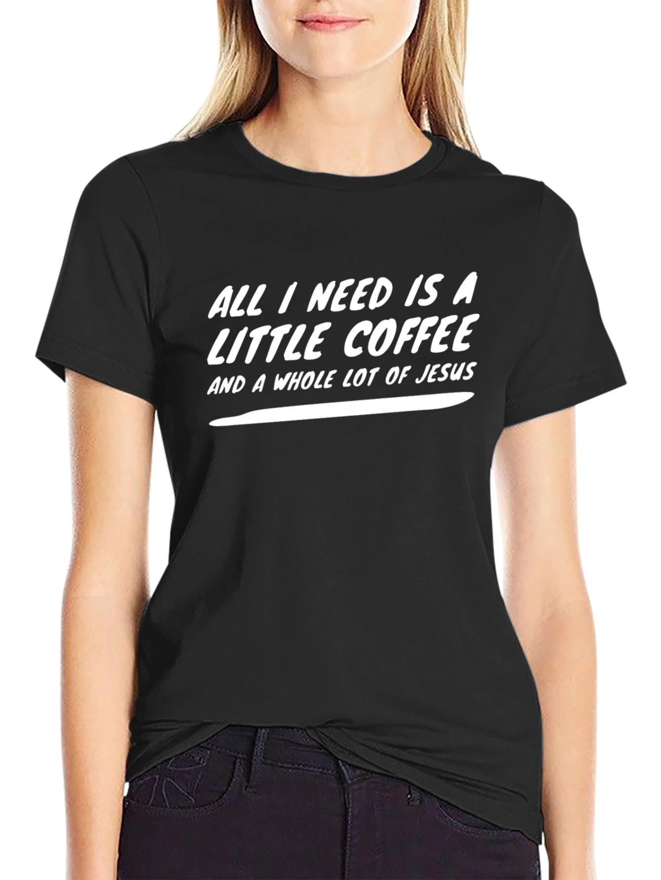 Coffee & Jesus Graphic T-Shirt - Christian Apparel