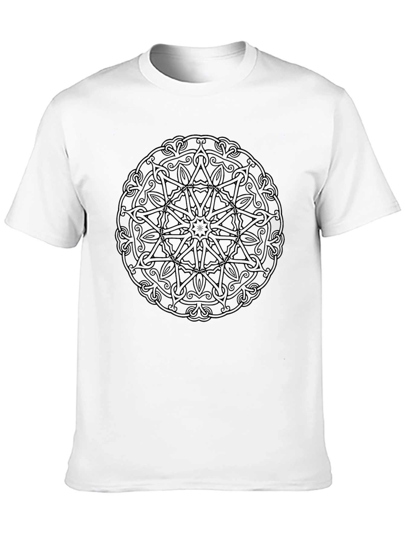 Black Mandala Graphic Tee - Stylish & Unique