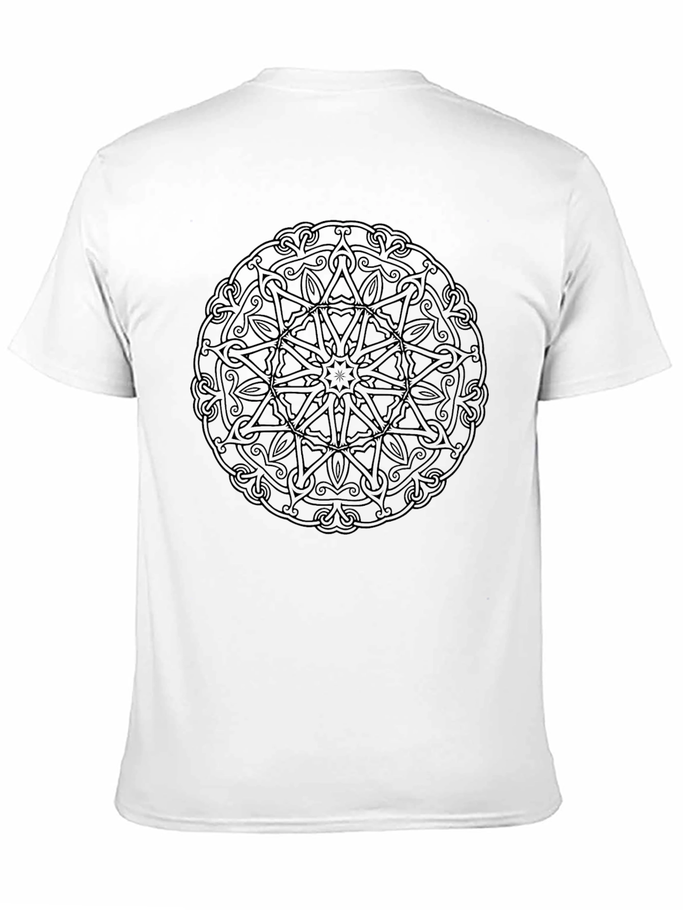 Black Mandala Graphic Tee - Stylish & Unique