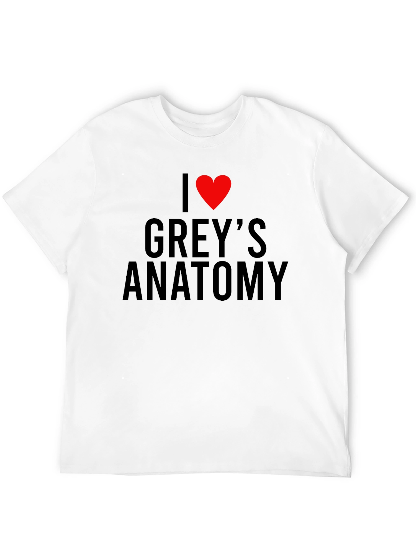I Heart Greys Anatomy Black T-Shirt