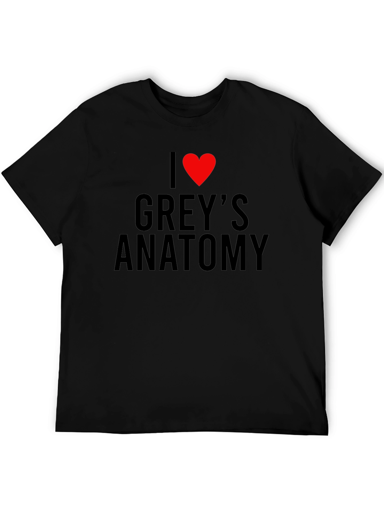 I Heart Greys Anatomy Black T-Shirt