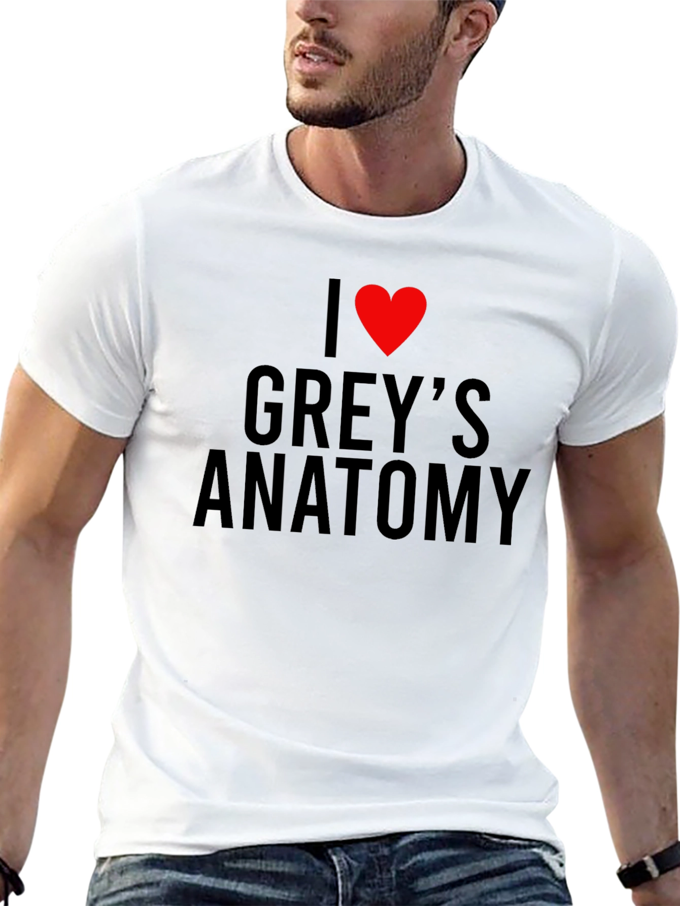 I Heart Greys Anatomy Black T-Shirt