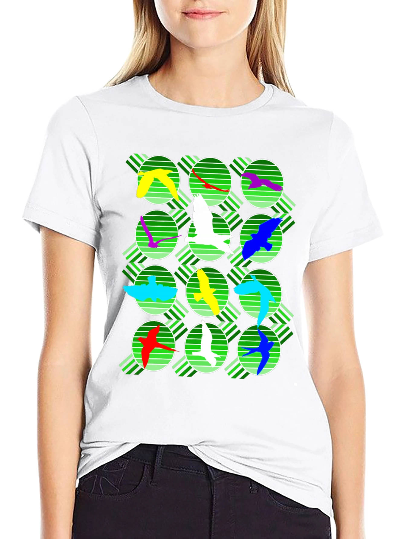 Retro Bird Circle Graphic Tee