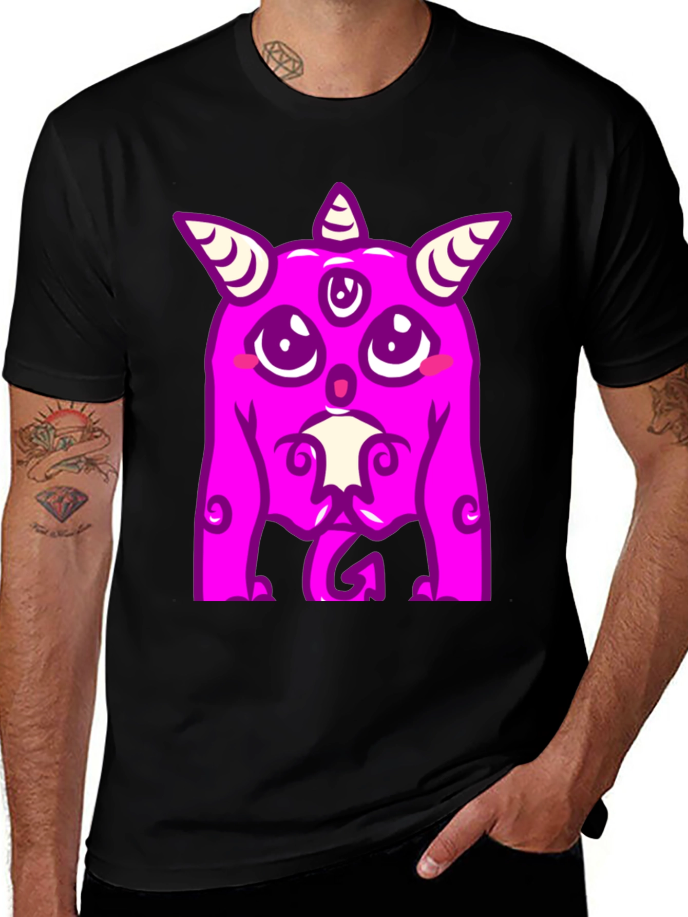 Monster Graphic Tee - Unique Design