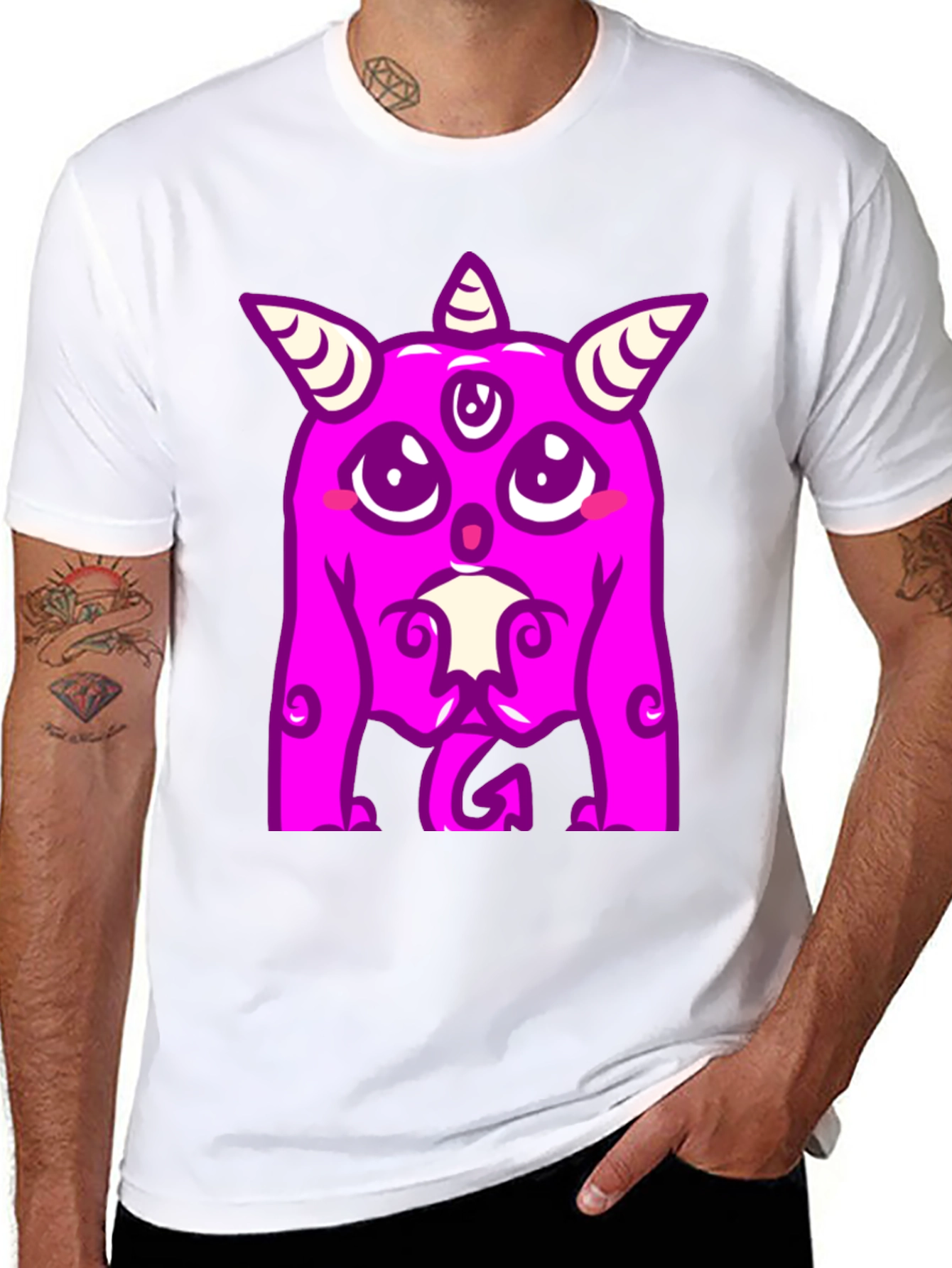 Monster Graphic Tee - Unique Design