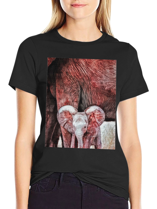 Elephant Family Graphic Tee