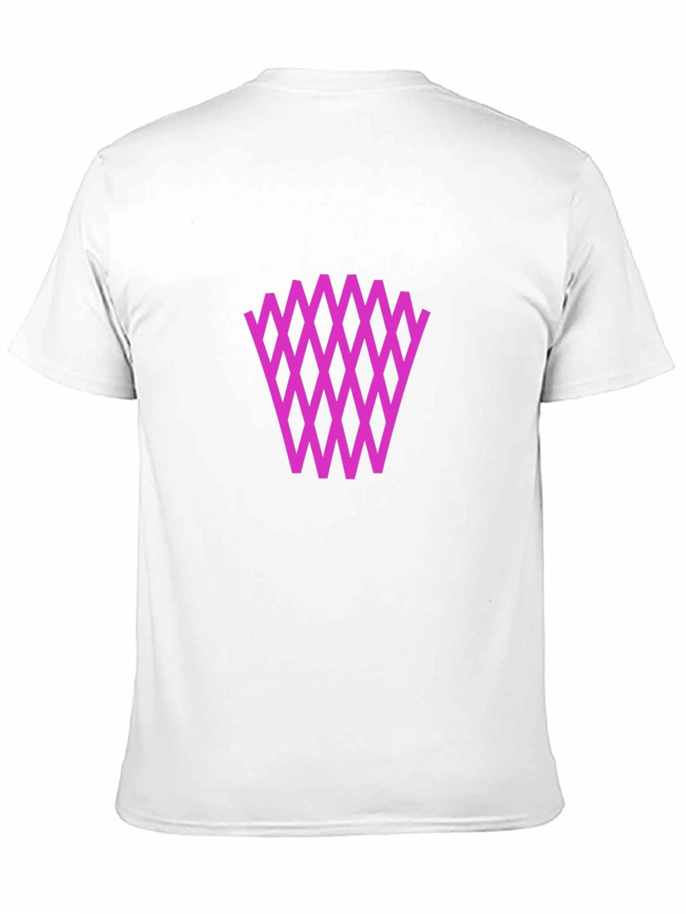 Graphic Tee: Diamond Weave Pattern - Black