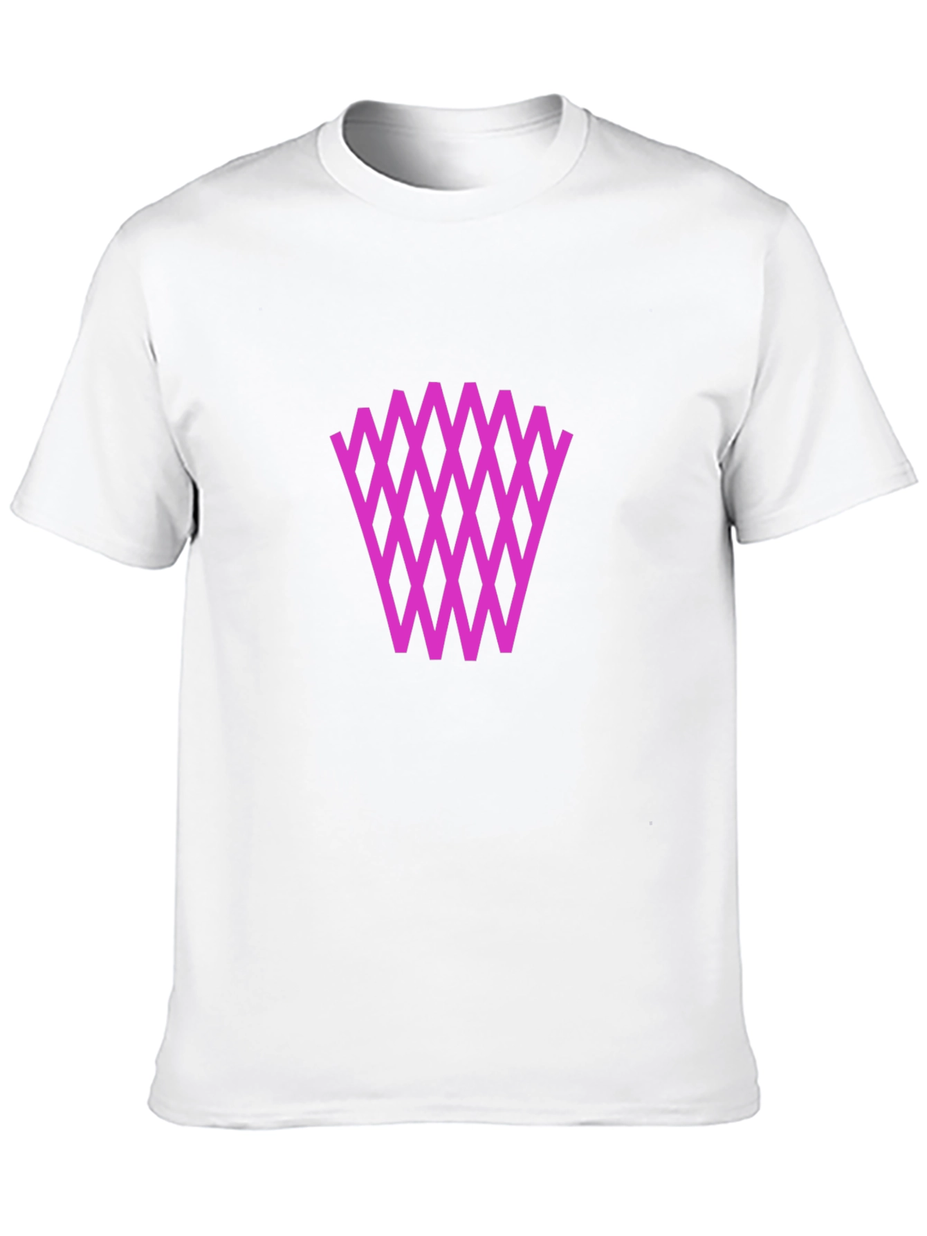 Graphic Tee: Diamond Weave Pattern - Black