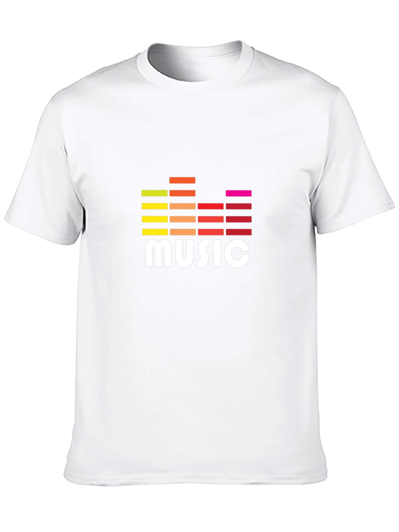 Music Graphic Tee - Trendy Sound Wave Design