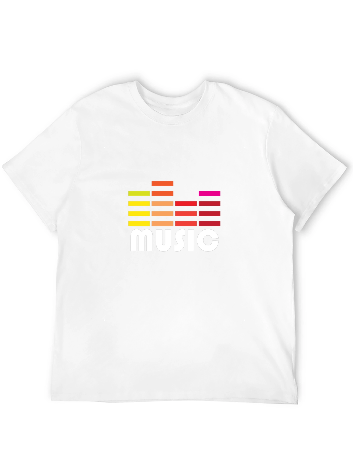 Music Graphic Tee - Trendy Sound Wave Design