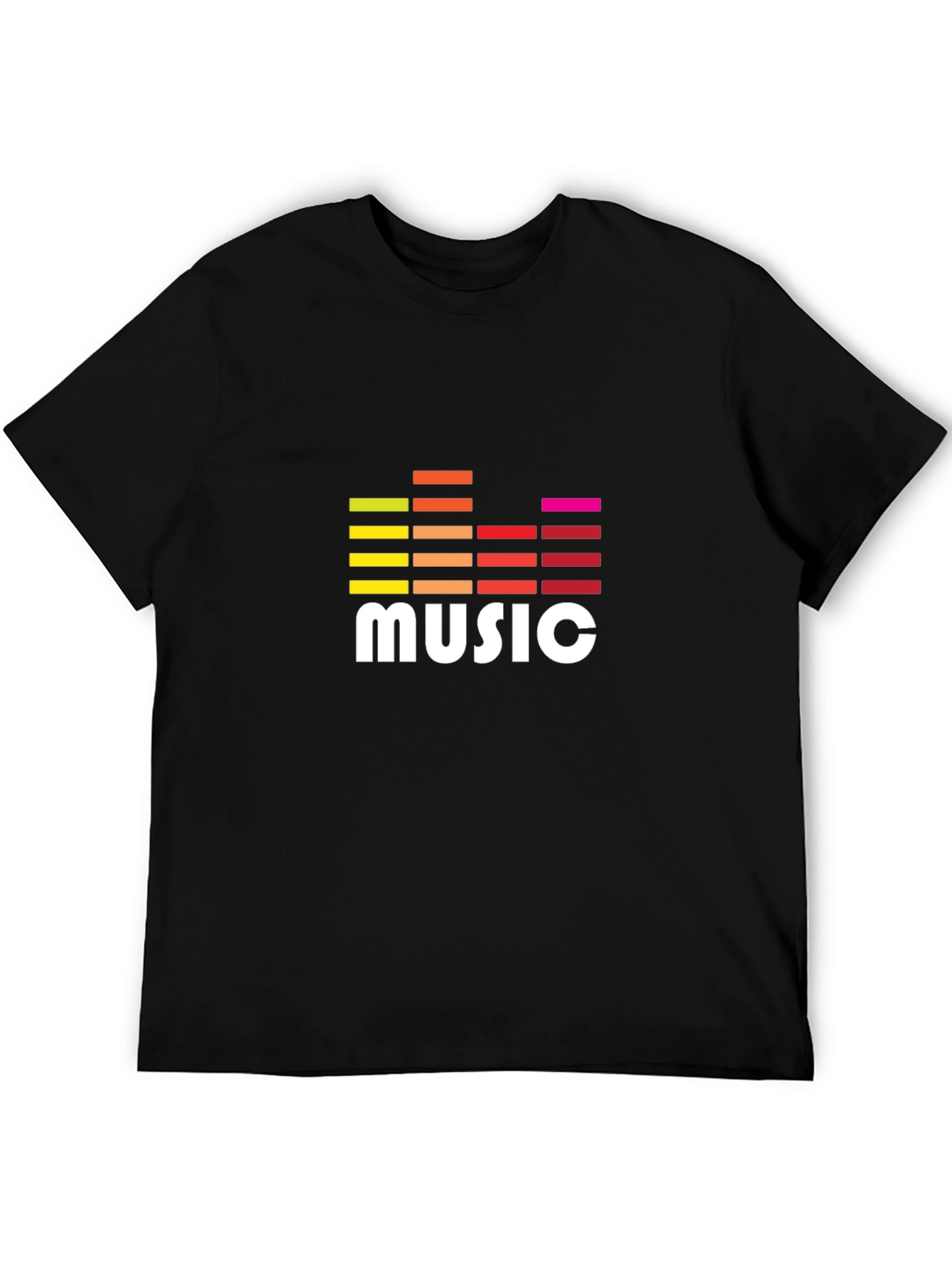 Music Graphic Tee - Trendy Sound Wave Design