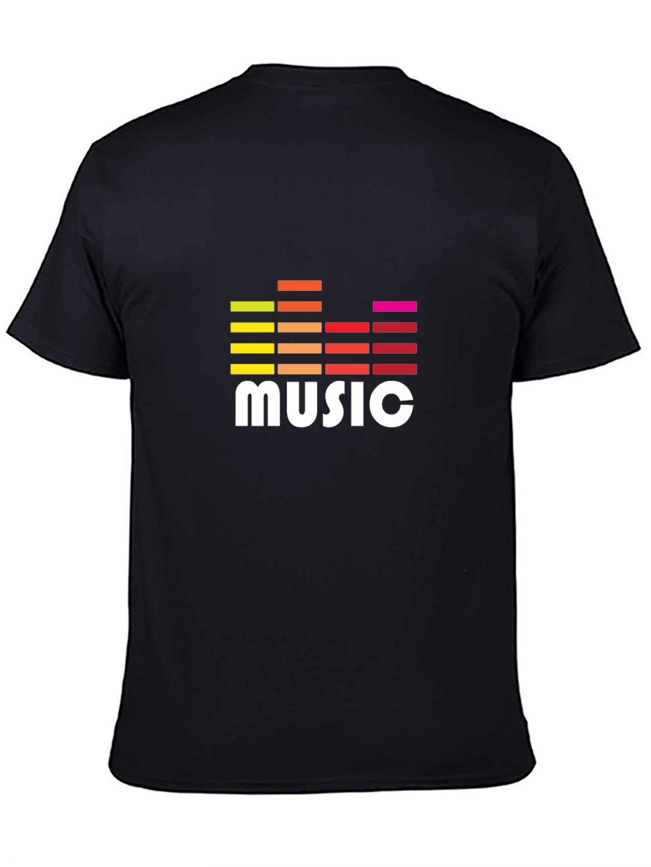 Music Graphic Tee - Trendy Sound Wave Design