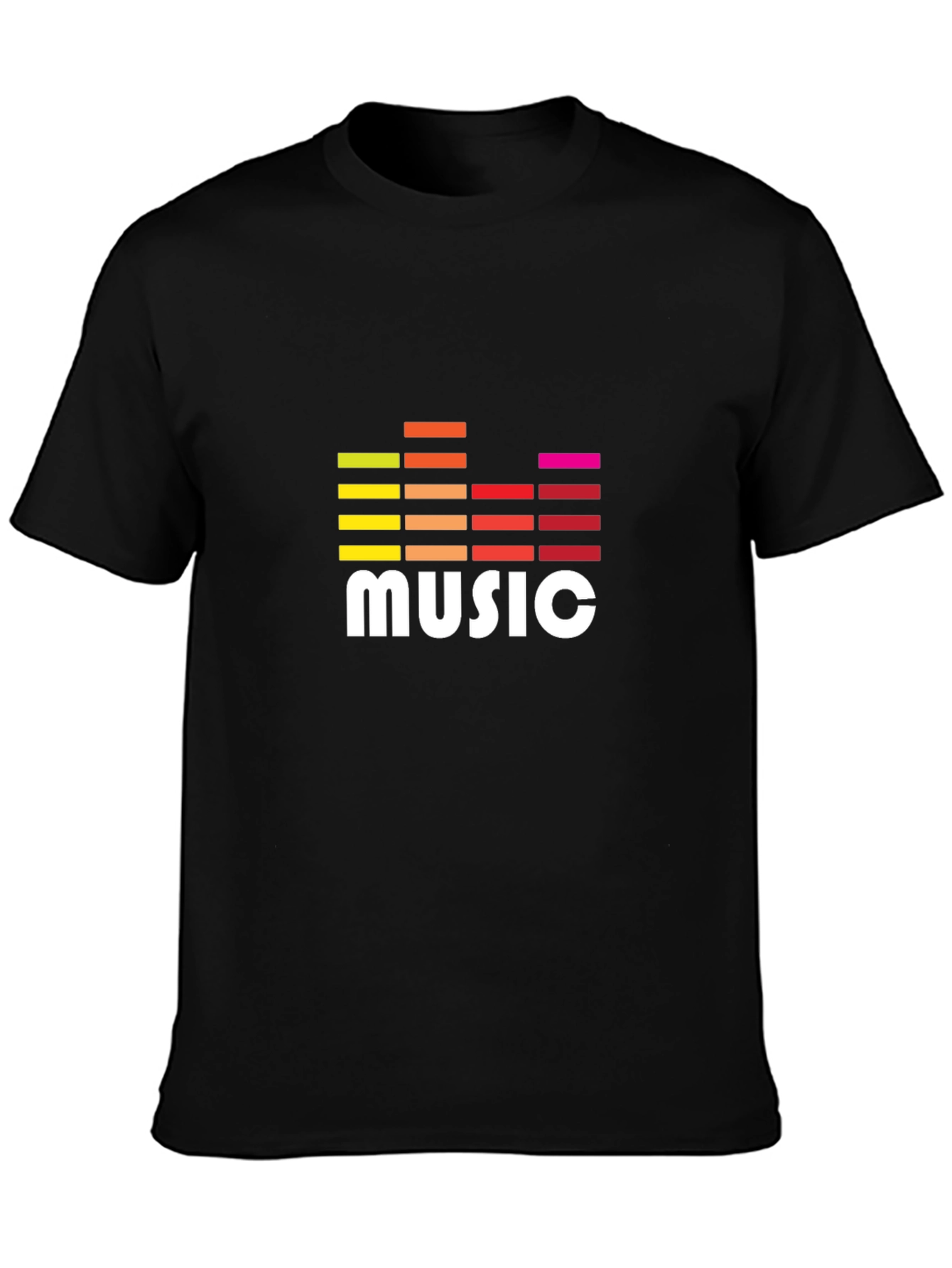 Music Graphic Tee - Trendy Sound Wave Design