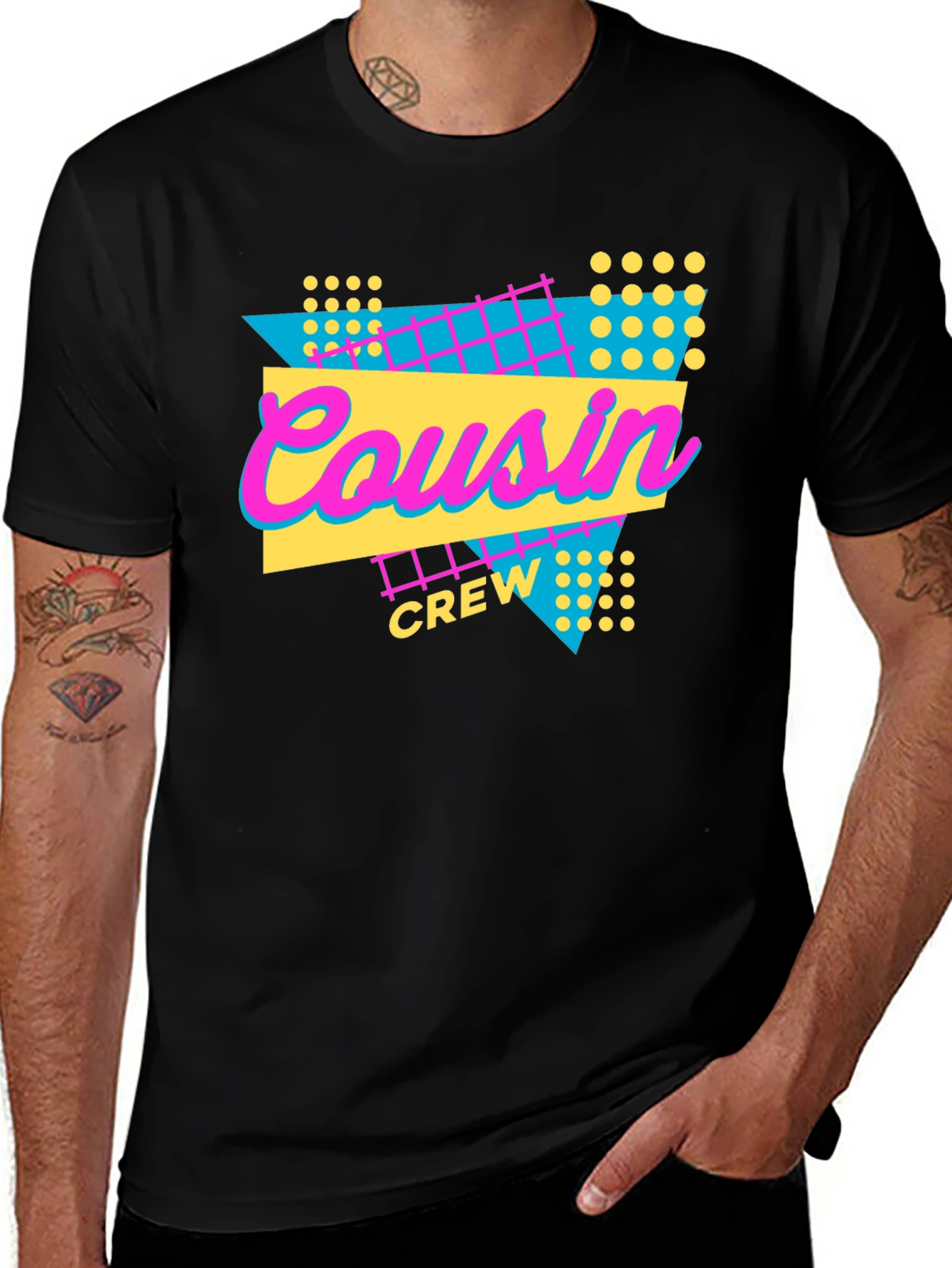 Cousin Crew T-Shirt - 80s Retro Style