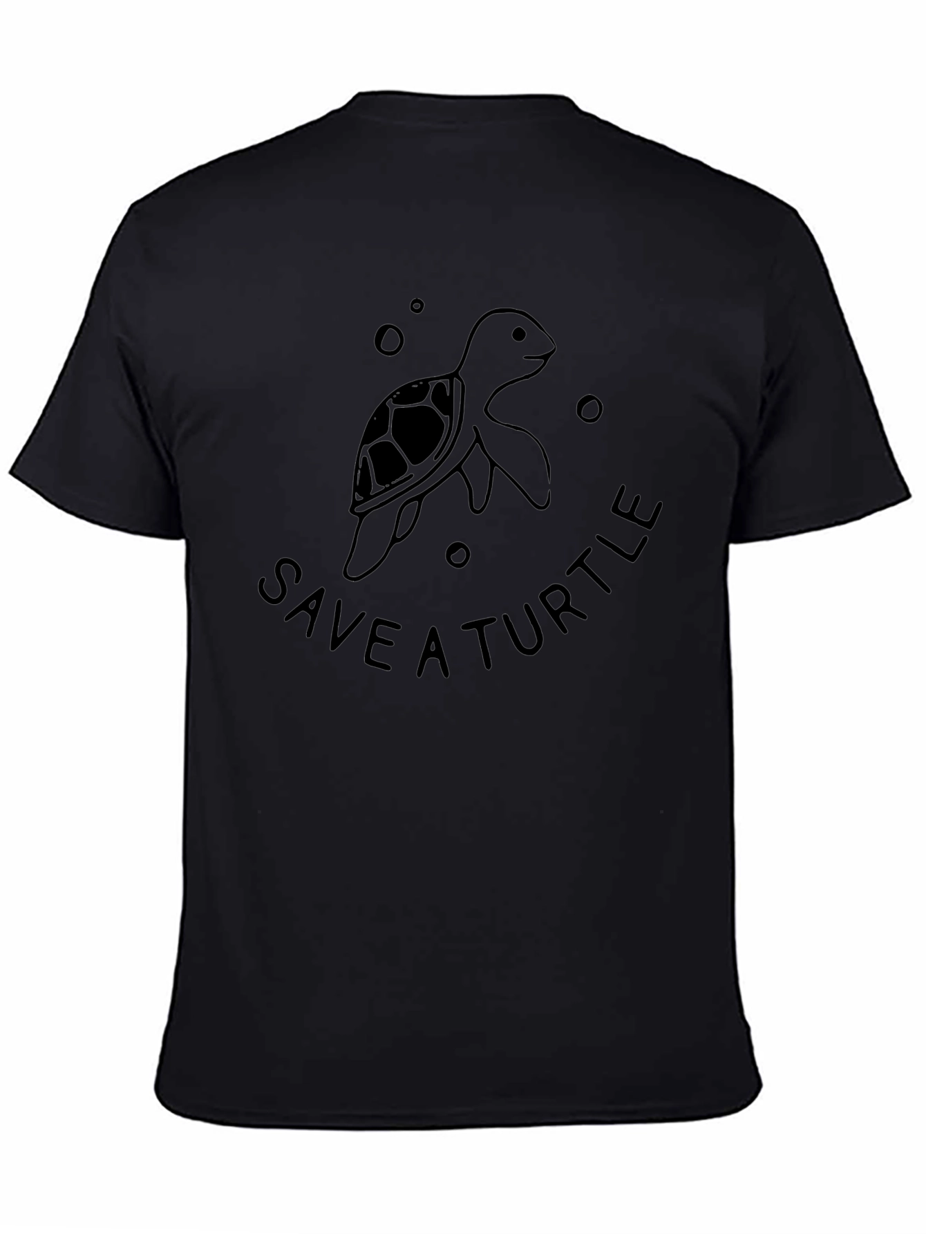 Save a Turtle Black Graphic Tee
