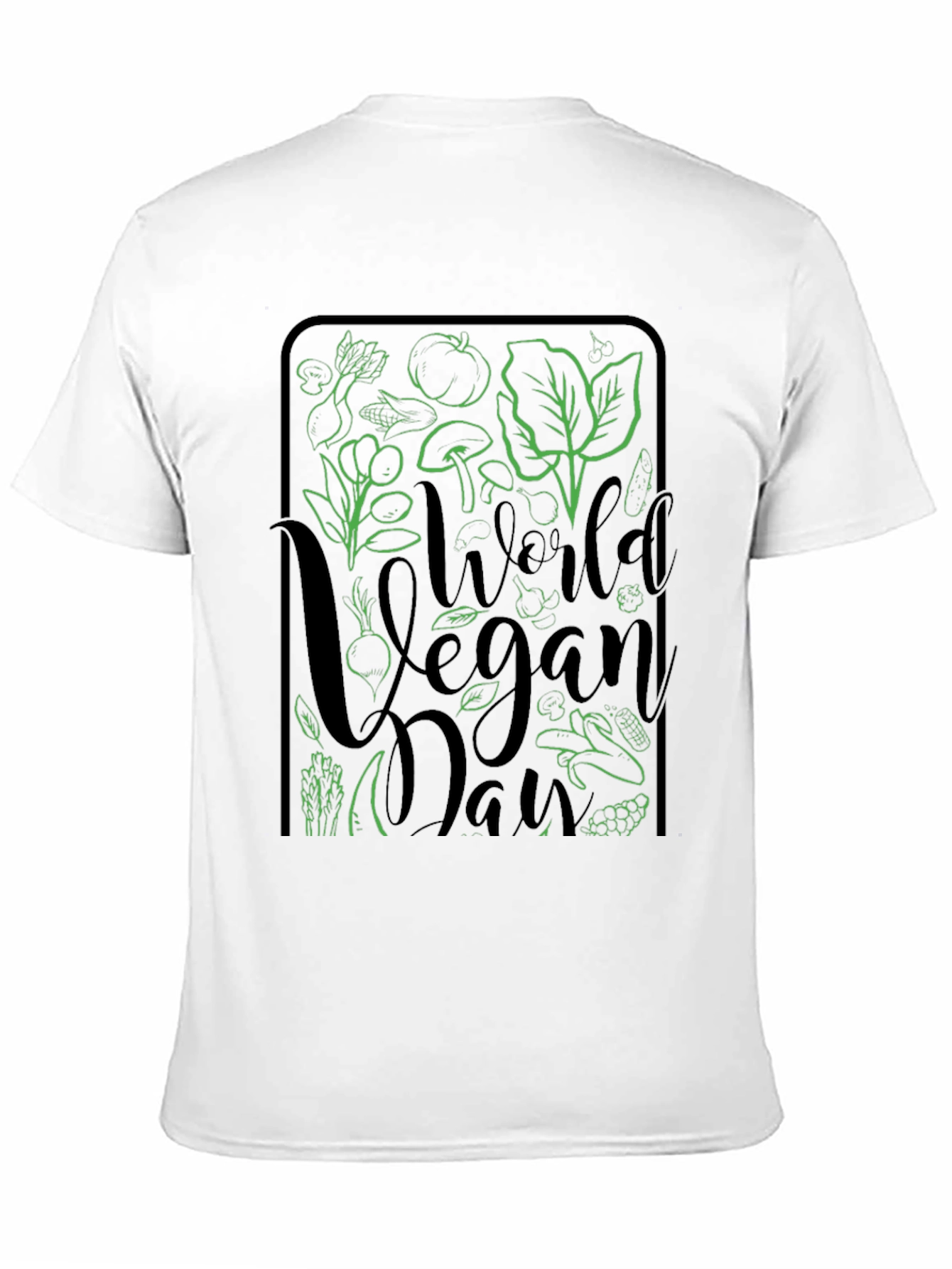 World Vegan Day T-Shirt - Green Vegan Design