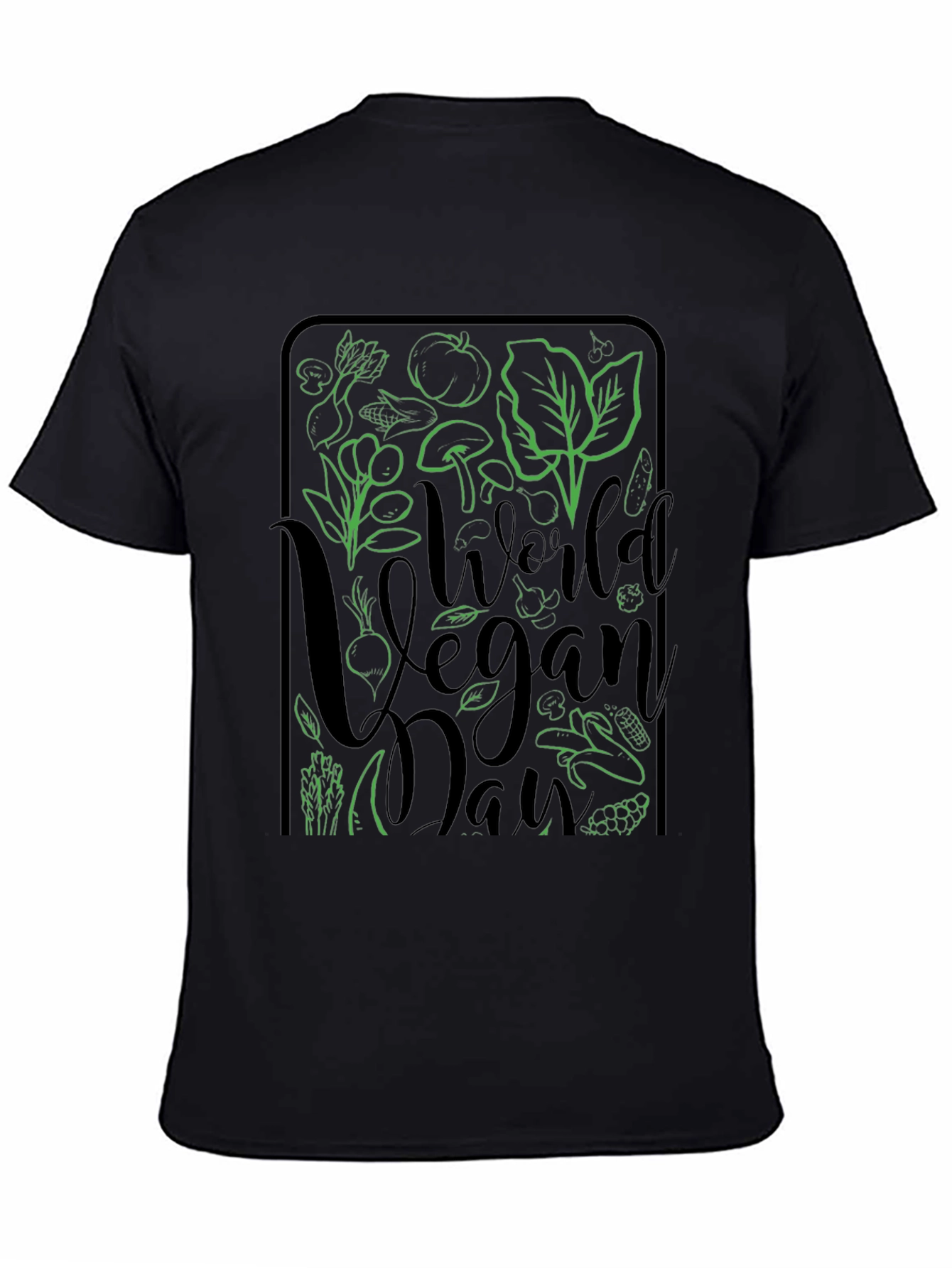 World Vegan Day T-Shirt - Green Vegan Design