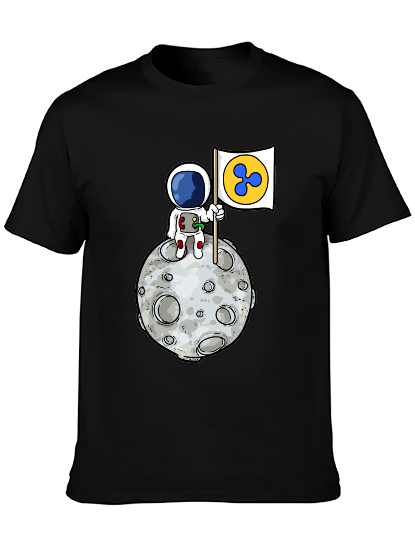 Astronaut Ripple XRP Moon T-Shirt