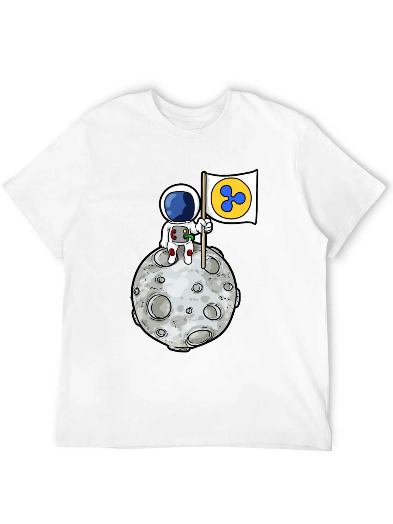 Astronaut Ripple XRP Moon T-Shirt