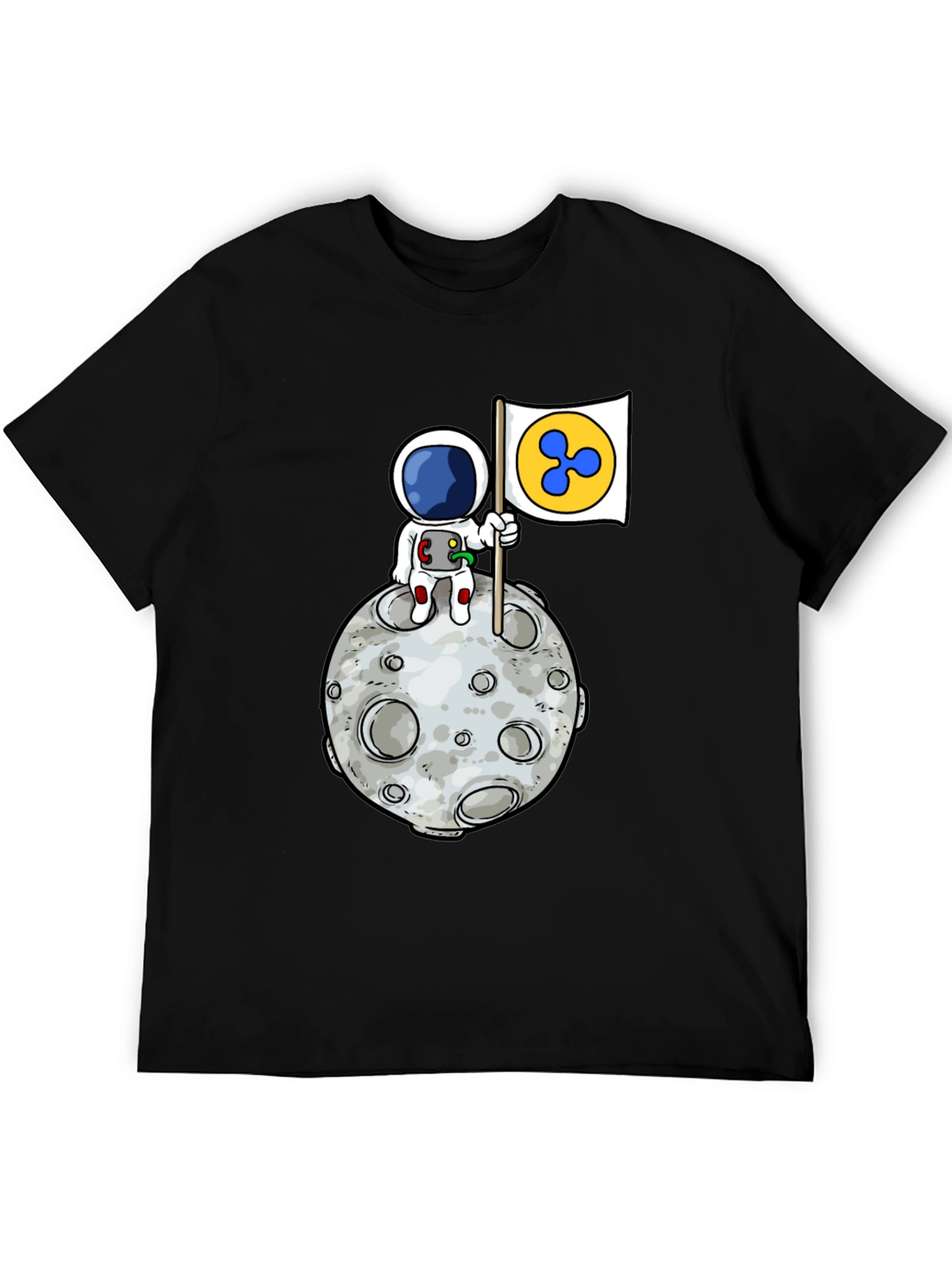 Astronaut Ripple XRP Moon T-Shirt