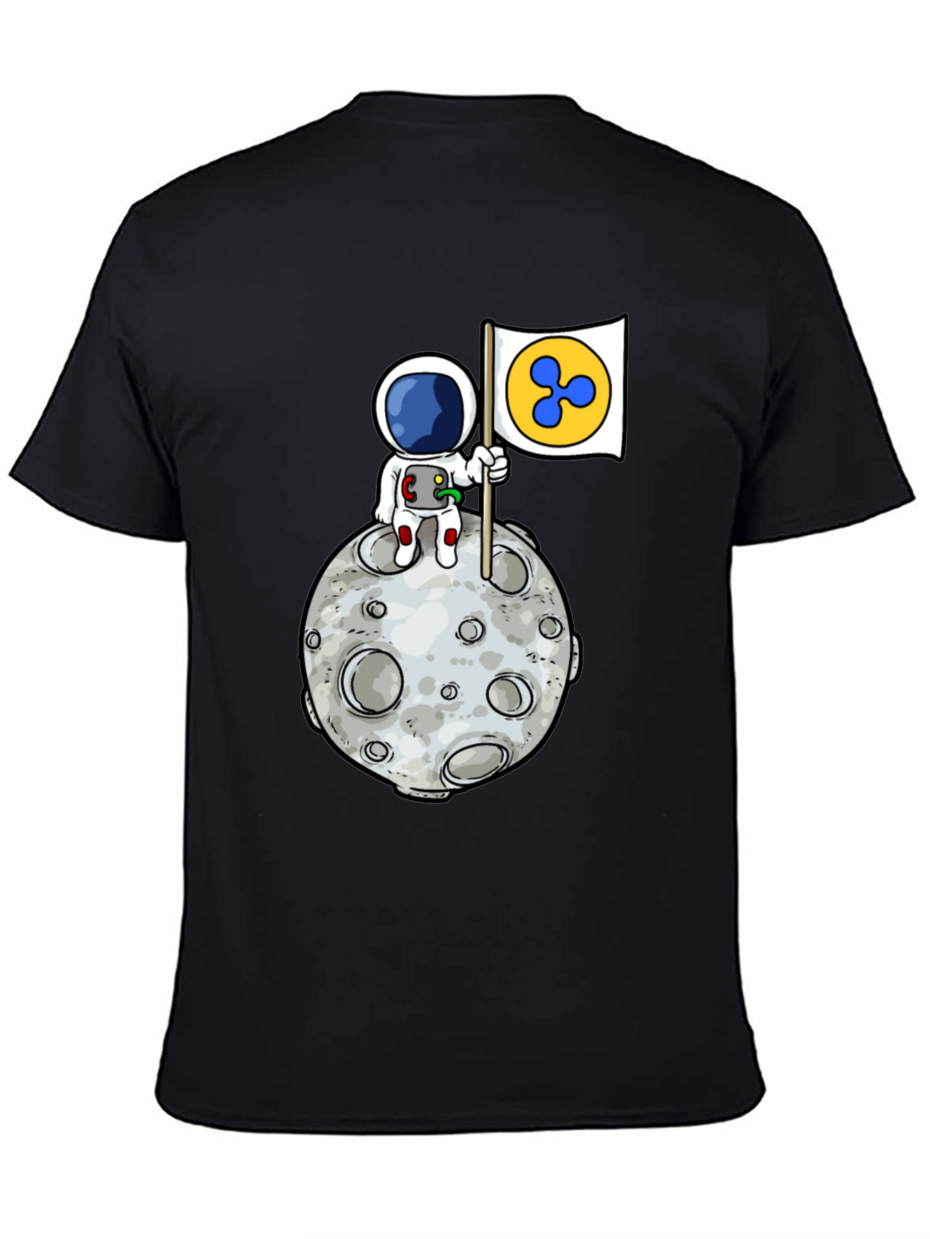 Astronaut Ripple XRP Moon T-Shirt