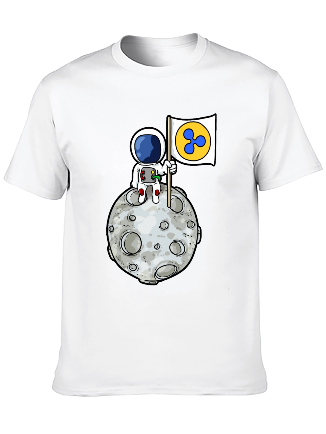 Astronaut Ripple XRP Moon T-Shirt