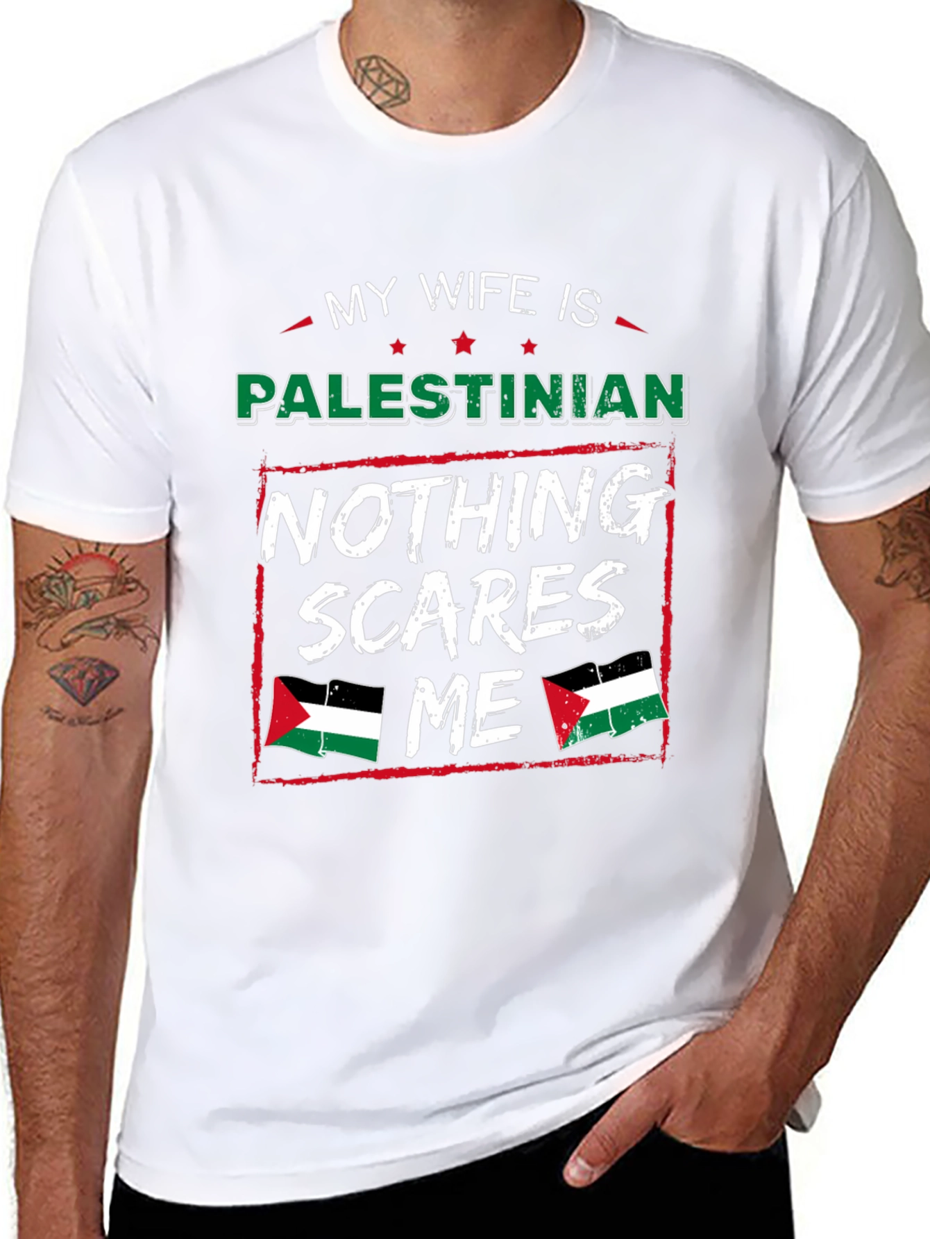 My Wife is Palestinian Mens T-Shirt