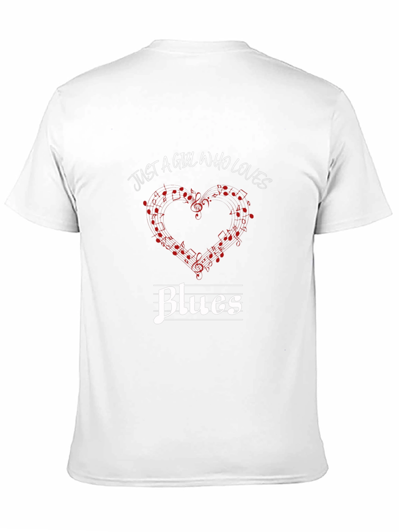 Just A Girl Who Loves Blues Music T-Shirt