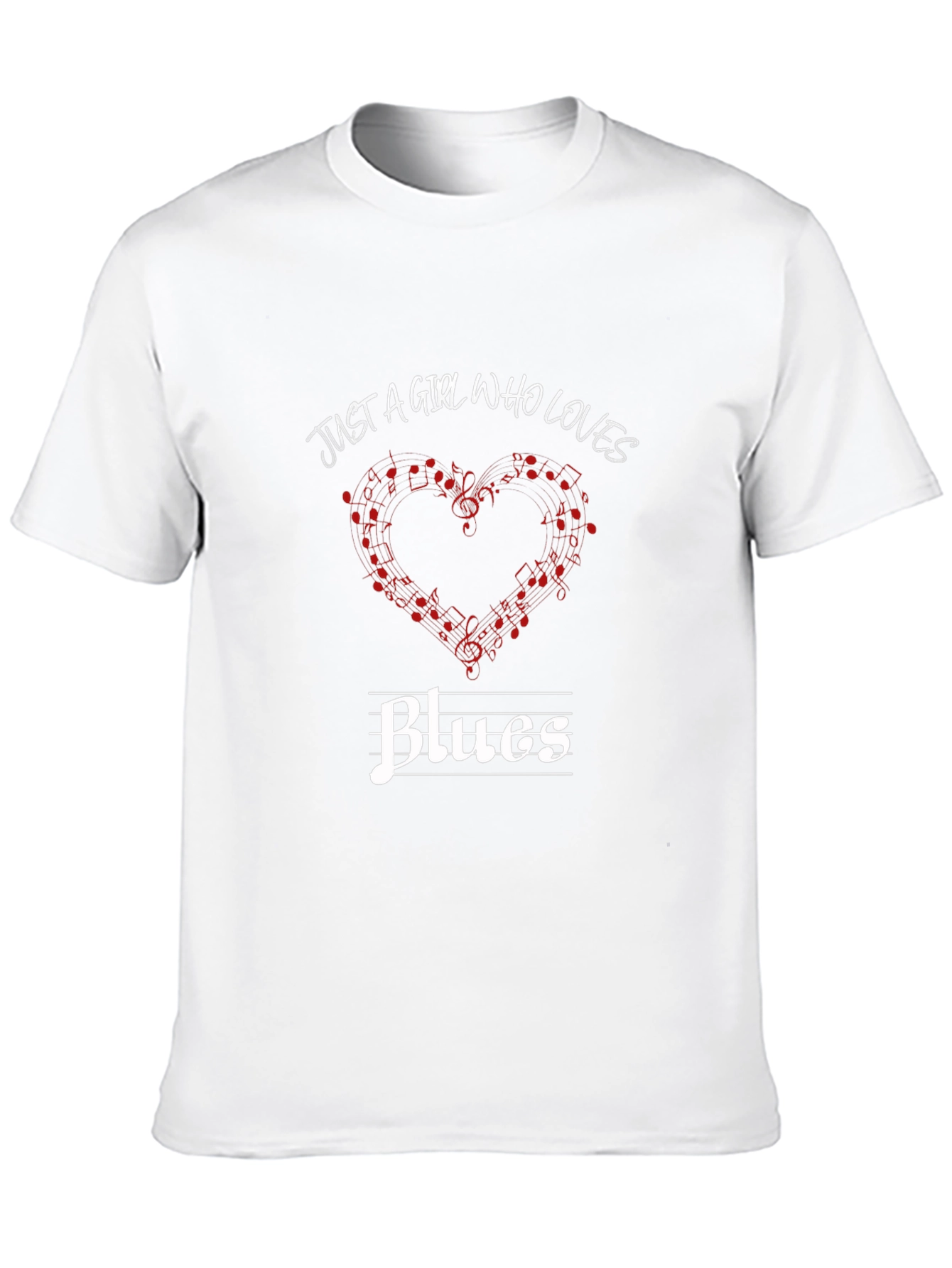 Just A Girl Who Loves Blues Music T-Shirt