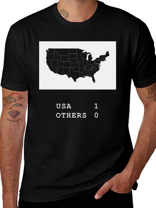 USA vs Others T-Shirt - Novelty Scoreboard Tee
