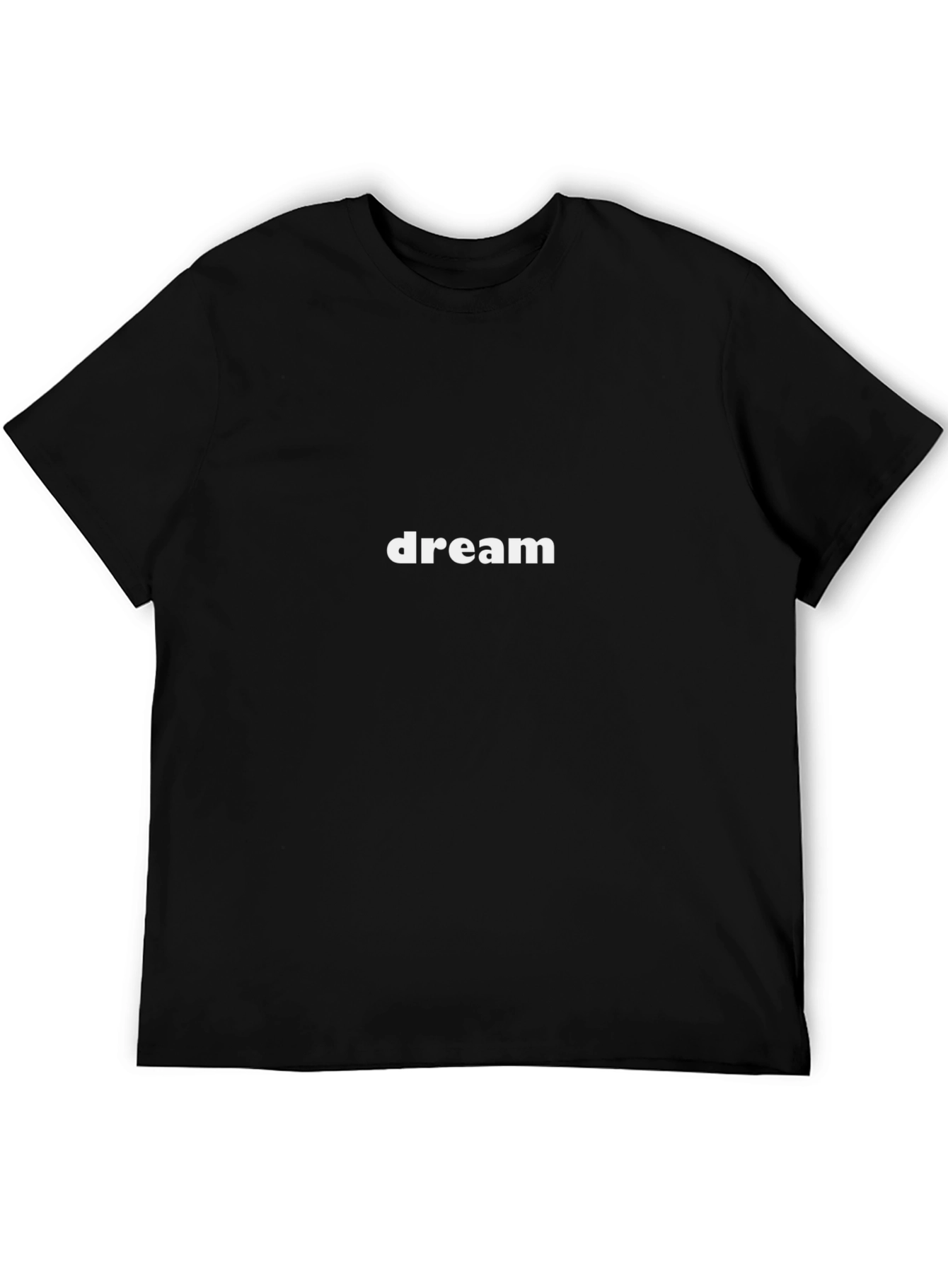 Dream Text T-Shirt Black