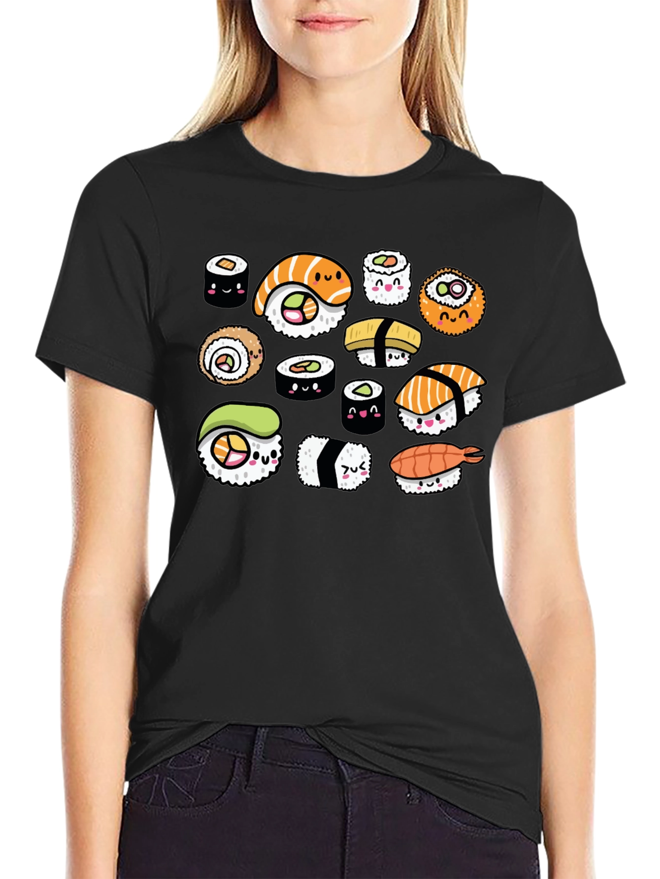 Sushi Lover T-Shirt - Cute Kawaii Design
