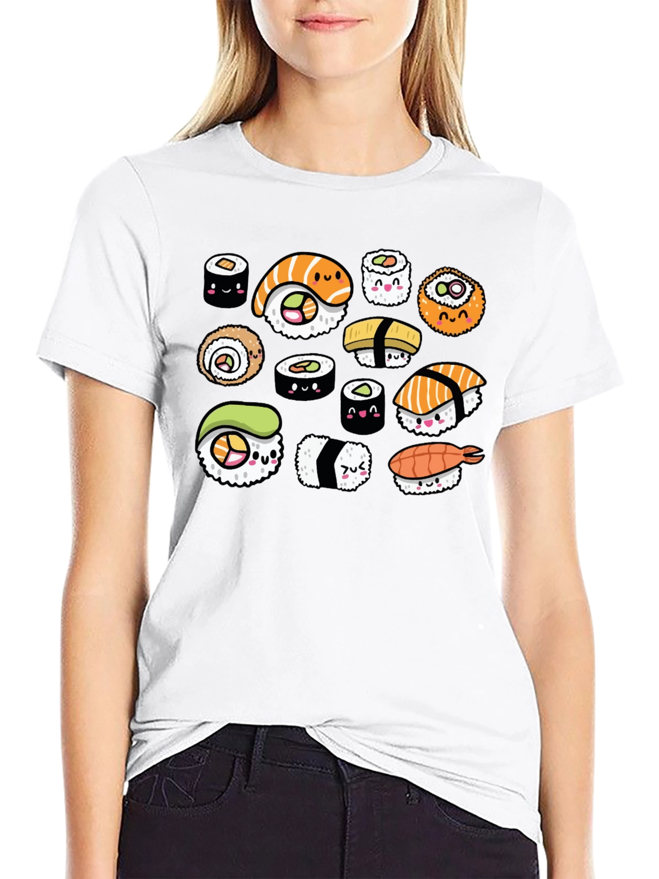 Sushi Lover T-Shirt - Cute Kawaii Design