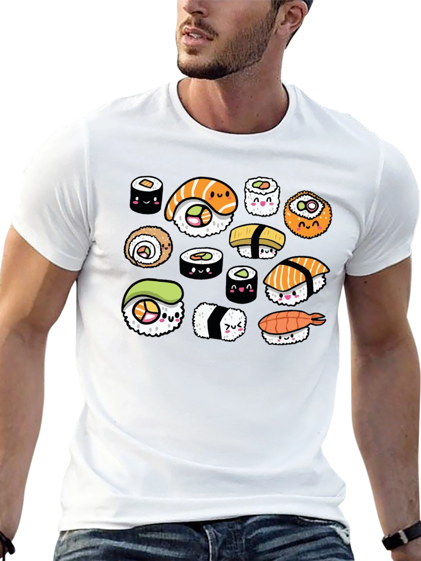 Sushi Lover T-Shirt - Cute Kawaii Design